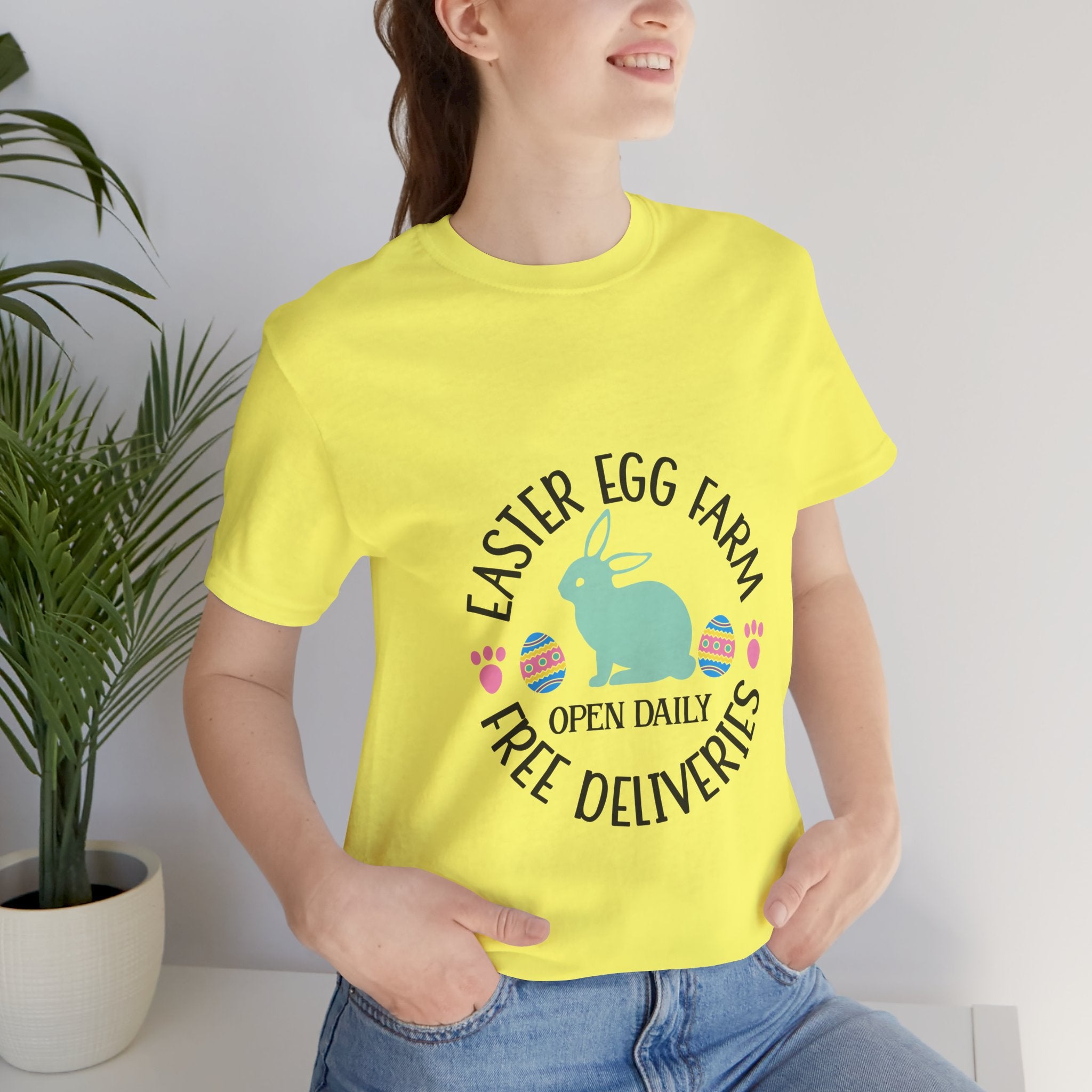 Easter Egg Farm T-Shirt – "Free Deliveries" Bunny Tee