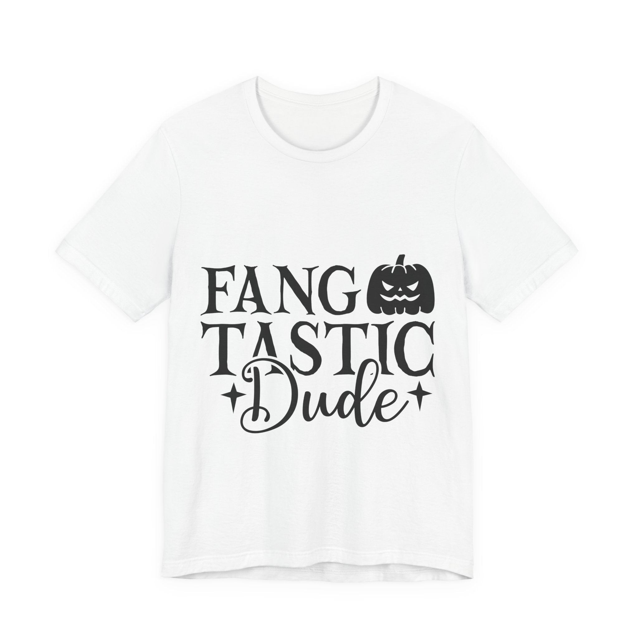 Fangtastic Dude Halloween Tee — Funny Pumpkin Vampire Graphic T-Shirt