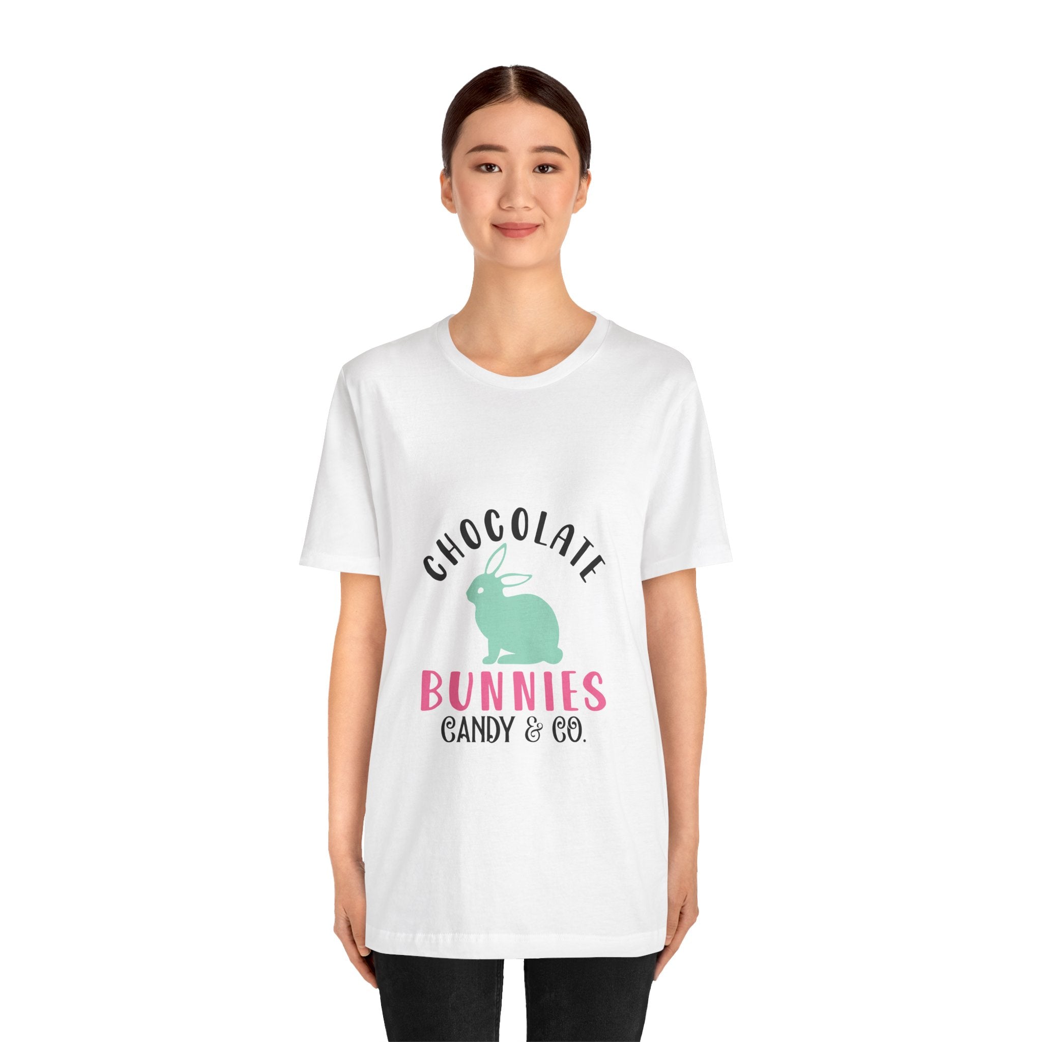 Chocolate Bunnies Tee — Pastel Easter Bunny Candy Shop Shirt
