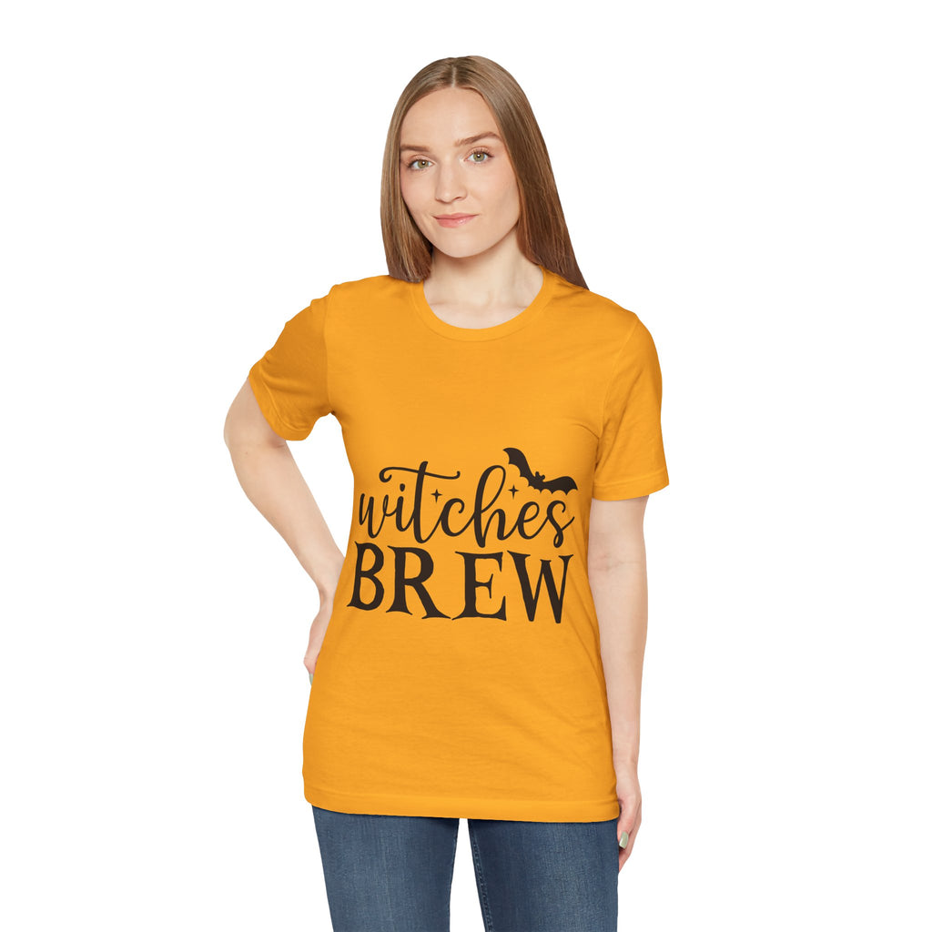Witches Brew Halloween Tee — Spooky Bat Graphic T-Shirt