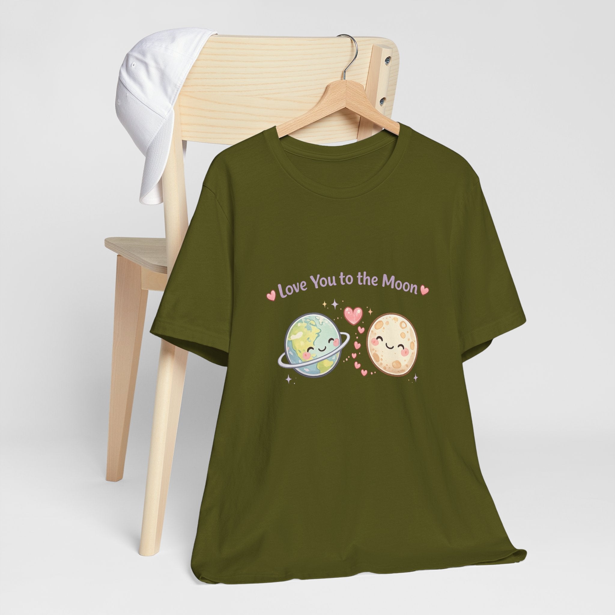 Love You to the Moon T-Shirt — Cute Planet & Moon Couple Tee