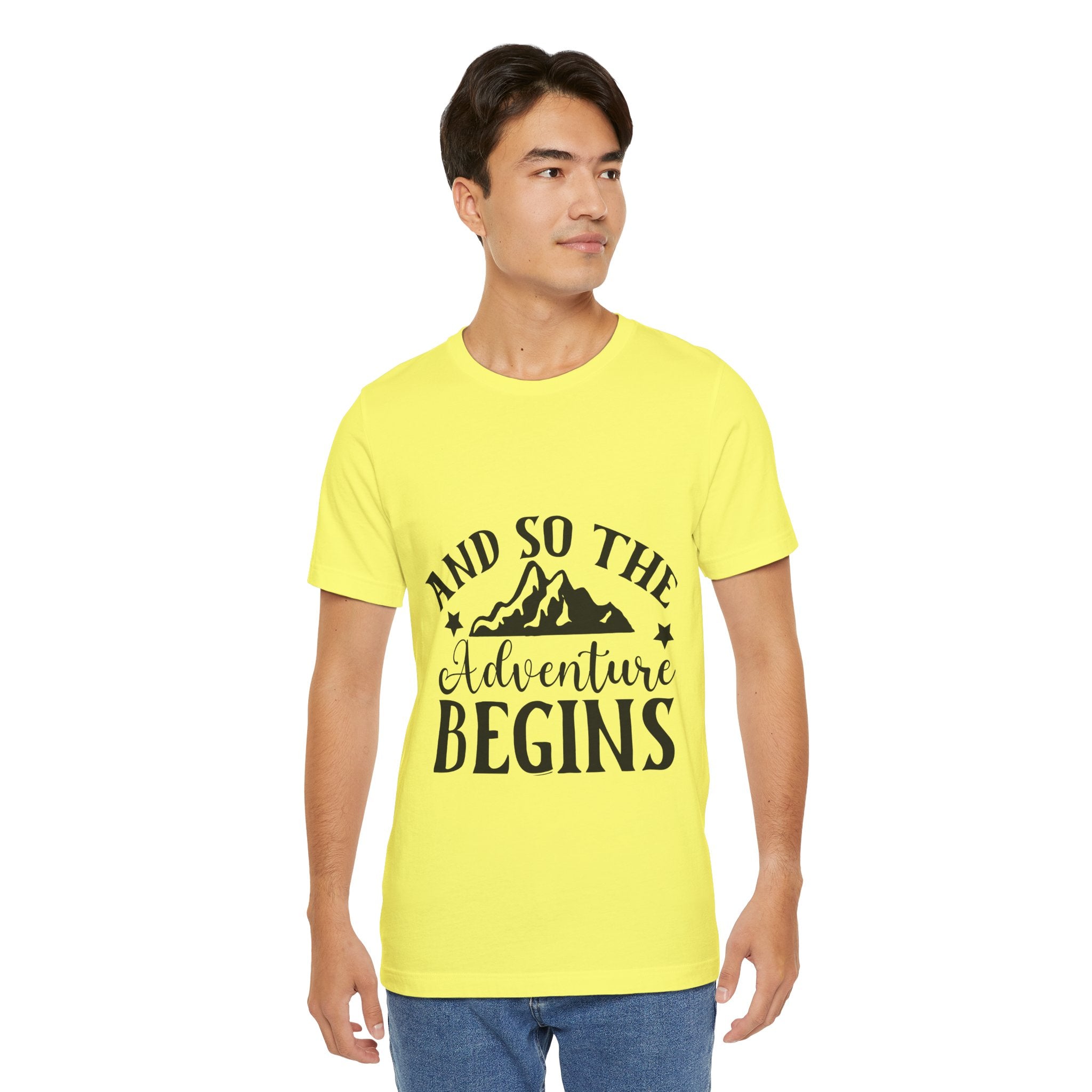 Adventure Begins T-Shirt — "And So The Adventure Begins" Mountain Tee