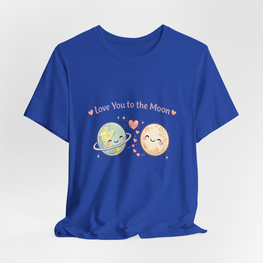 Love You to the Moon T-Shirt — Cute Planet & Moon Couple Tee