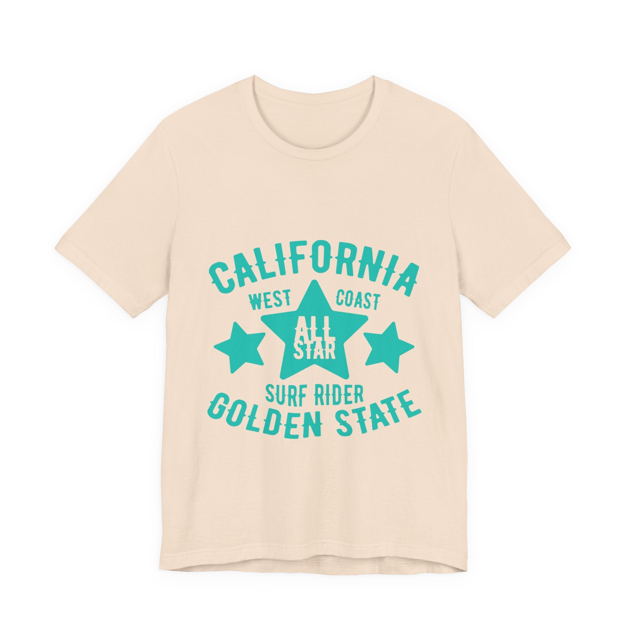 California Golden State Surf Rider Tee — West Coast All Star Graphic T-Shirt