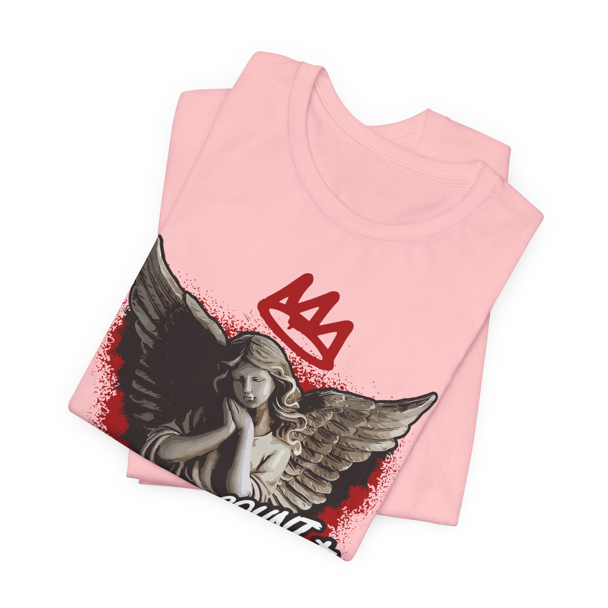 Count Your Blessings T‑Shirt — Angel Statue Graphic Tee