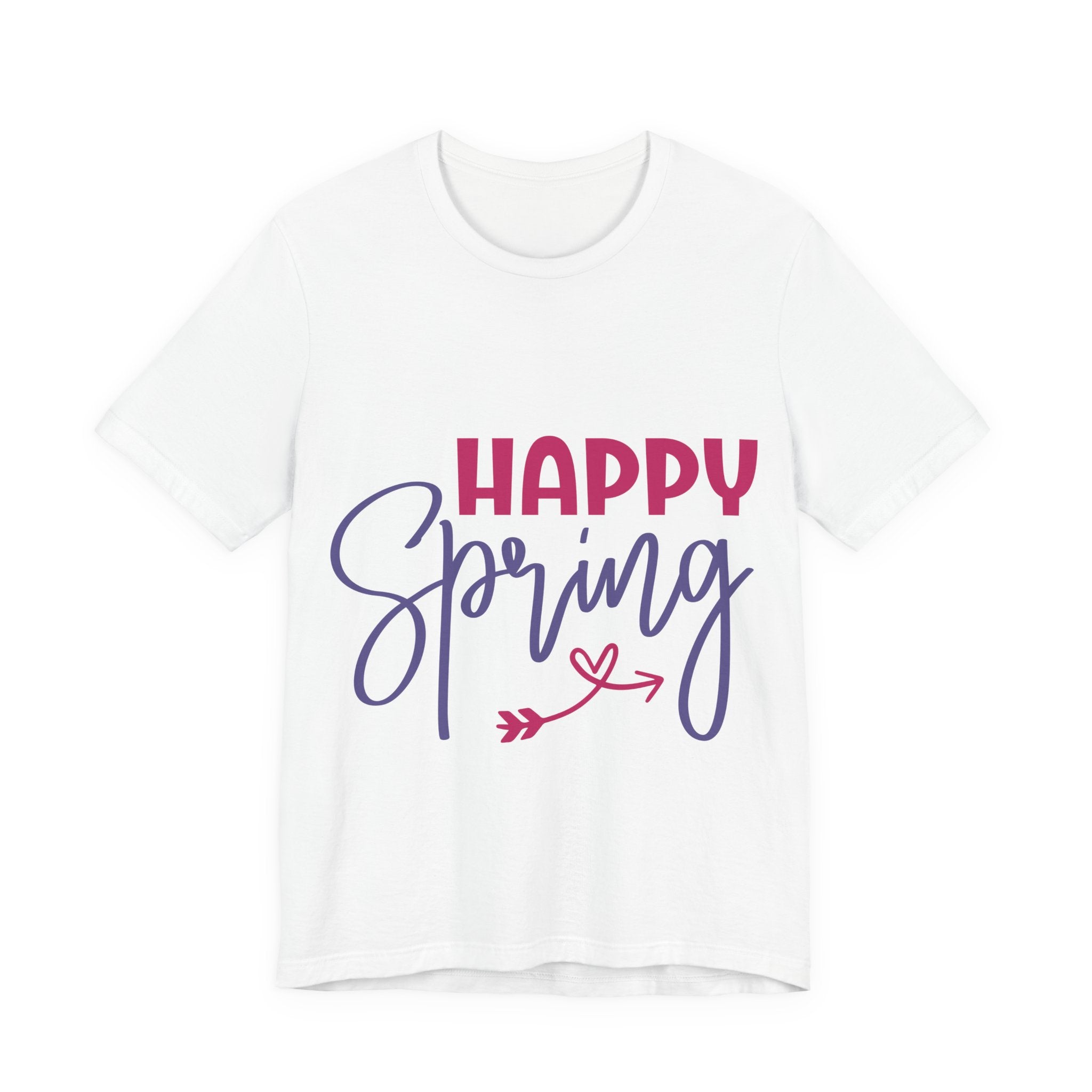 Happy Spring T-Shirt – Floral Script Seasonal Tee