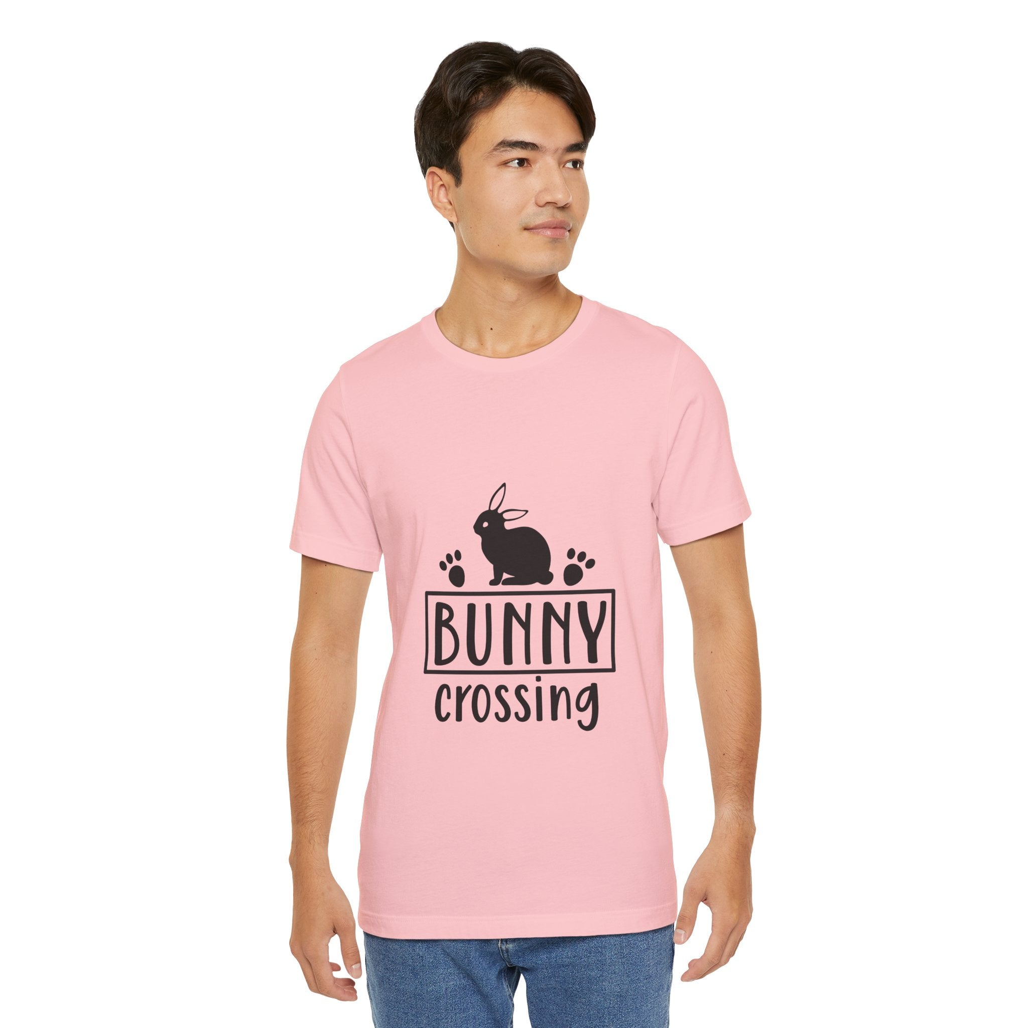 Bunny Crossing T‑Shirt — Cute Rabbit Graphic Tee for Easter & Animal Lovers