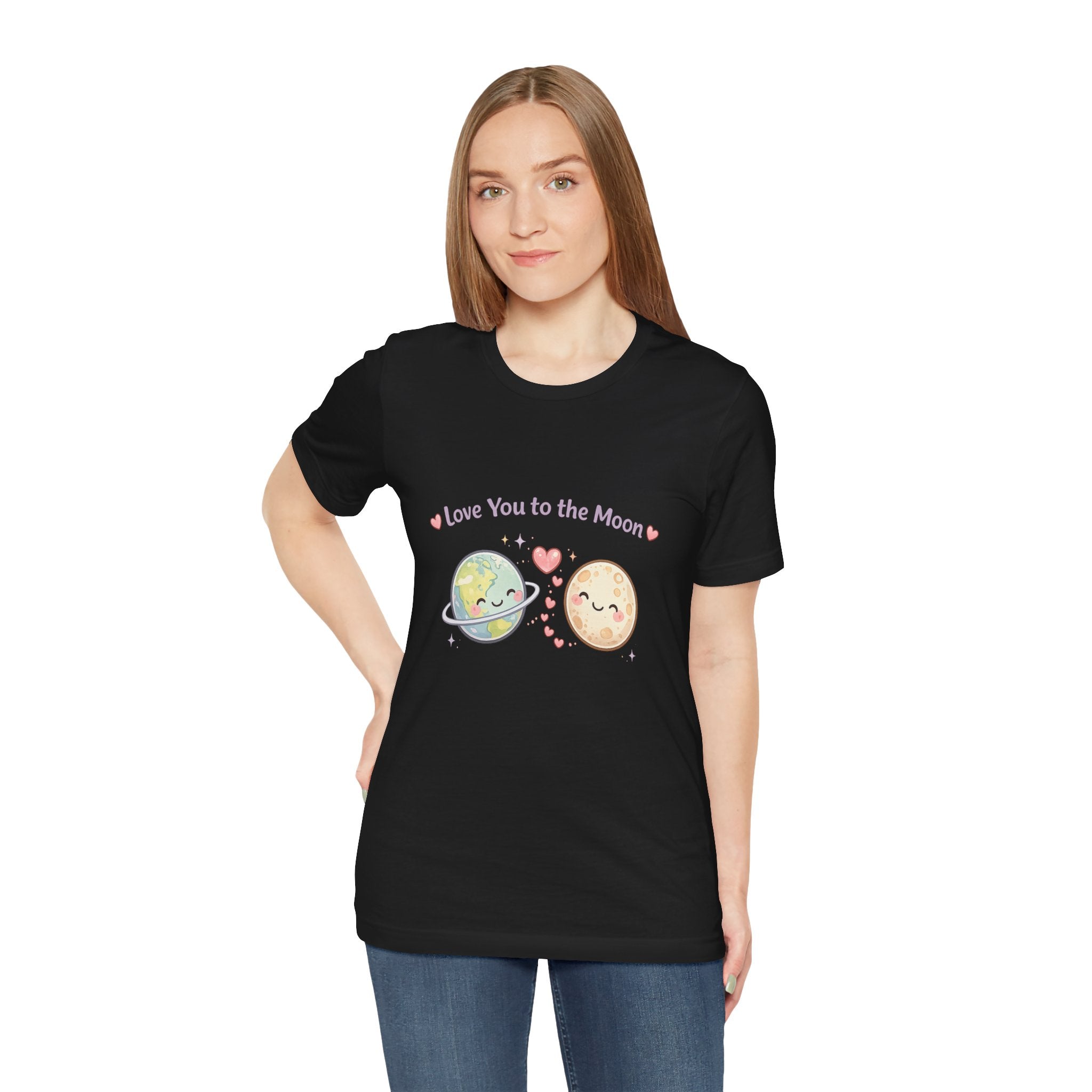 Love You to the Moon T-Shirt — Cute Planet & Moon Couple Tee