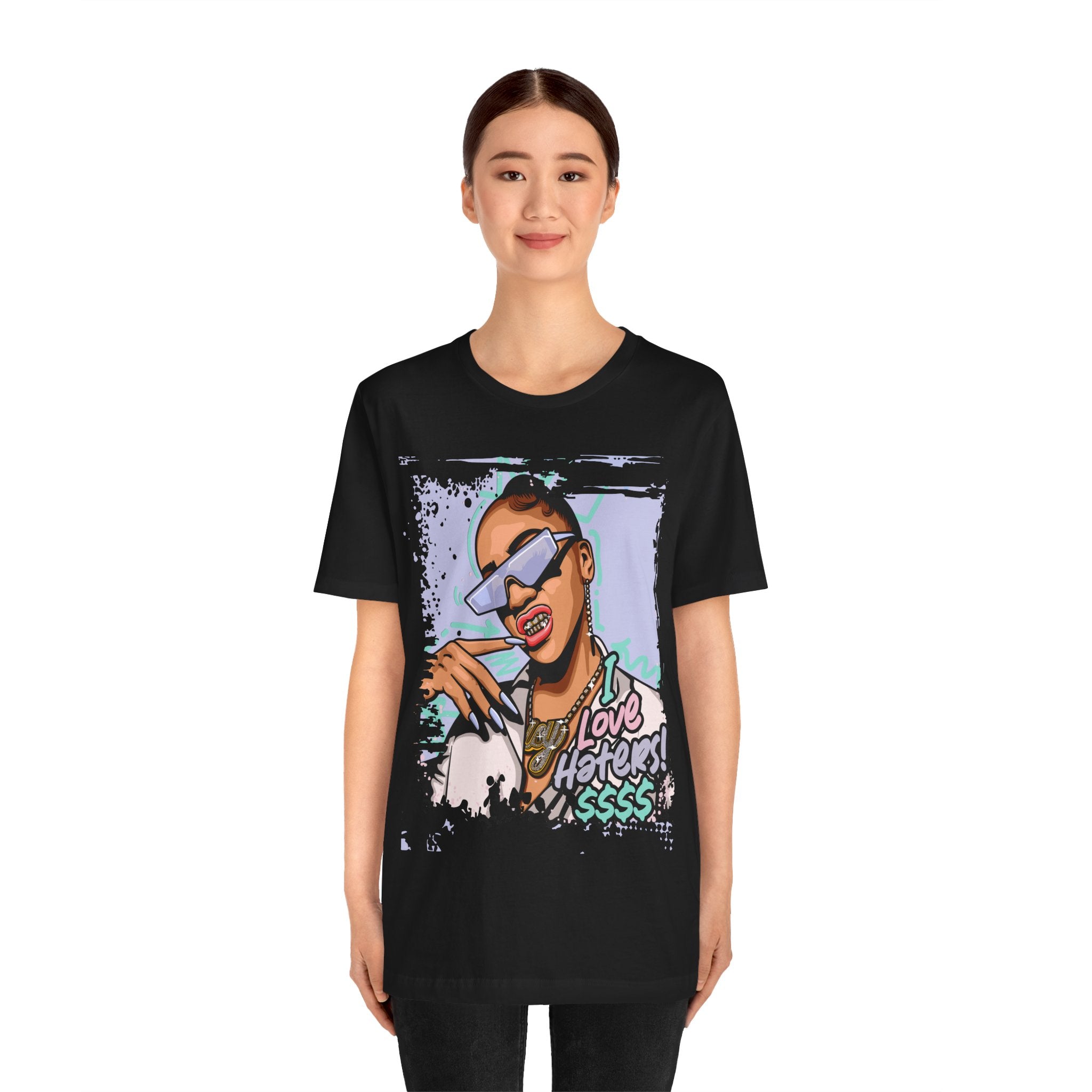 Graphic Tee — "I Love Haters" Bold Streetwear T-Shirt