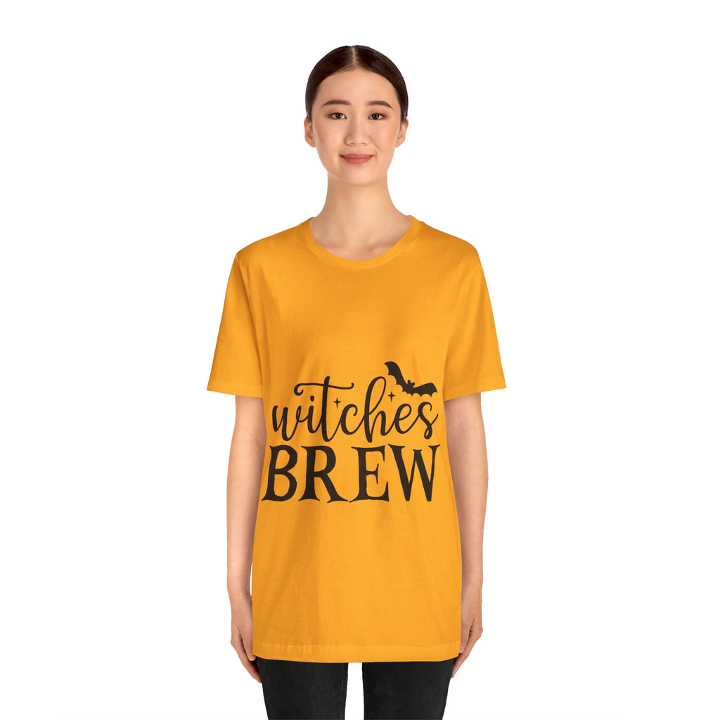 Witches Brew Halloween Tee — Spooky Bat Graphic T-Shirt