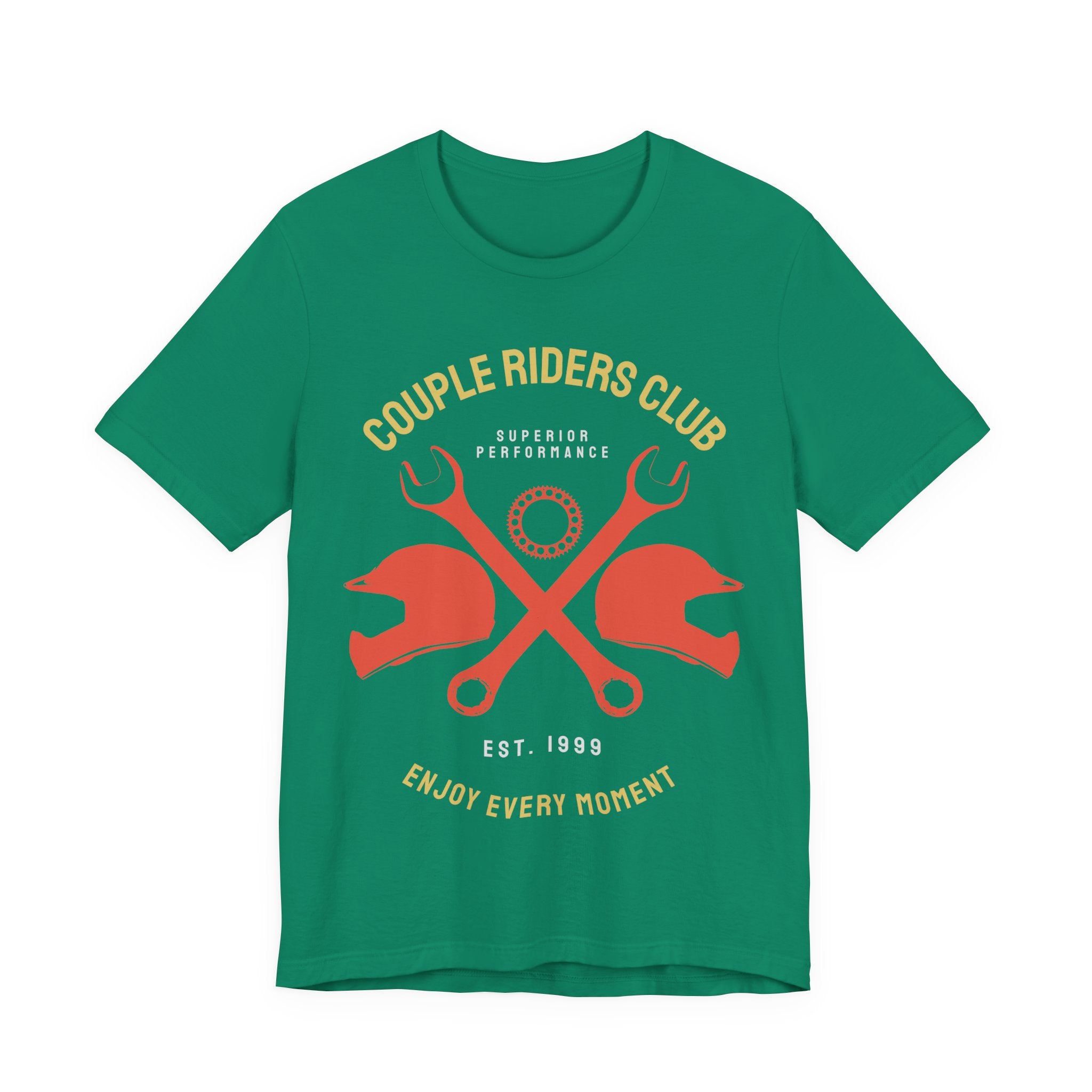 Couple Riders Club Motorcycle T-Shirt — Enjoy Every Moment Vintage Bike Tee
