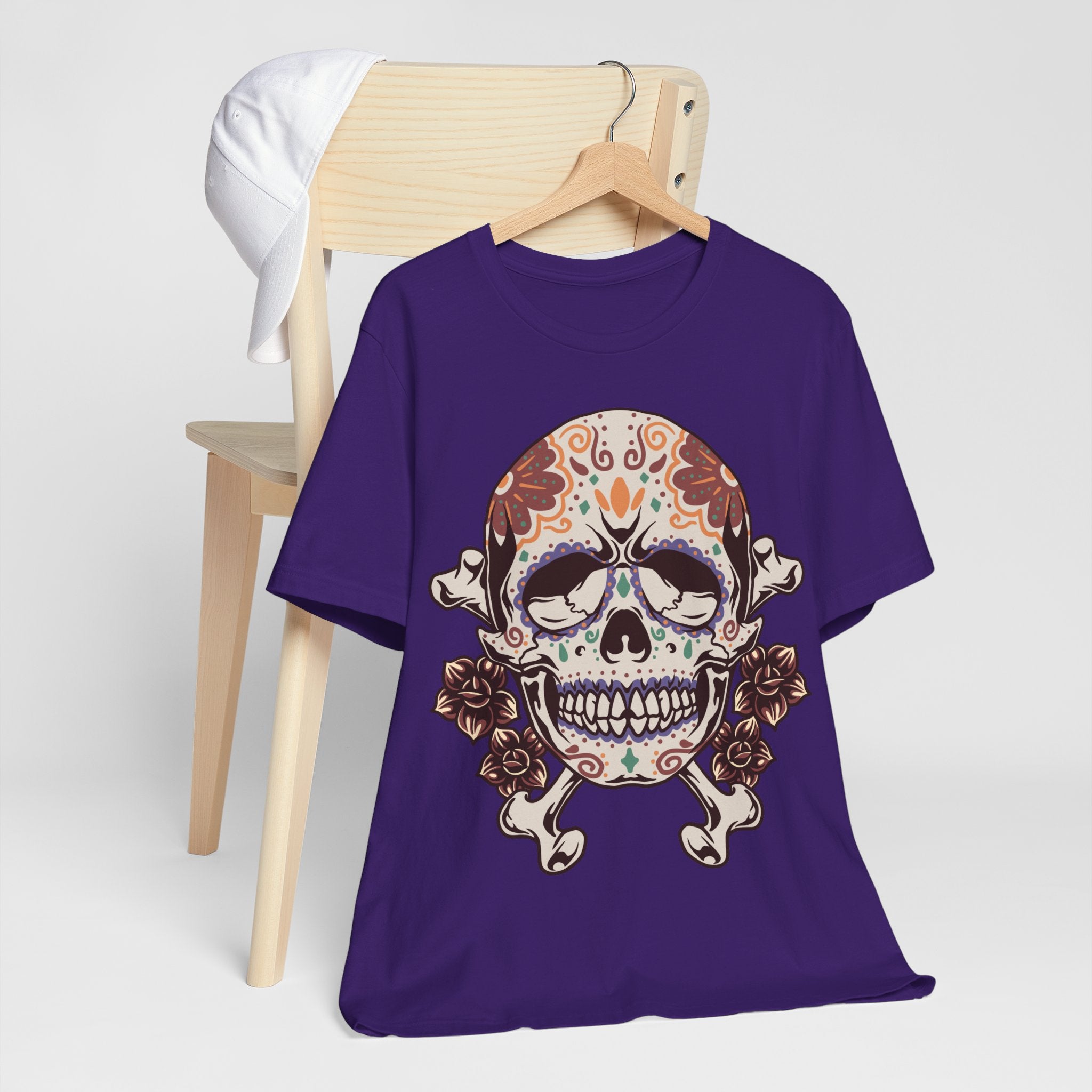 Sugar Skull Tee — Floral Day of the Dead Skull T-Shirt