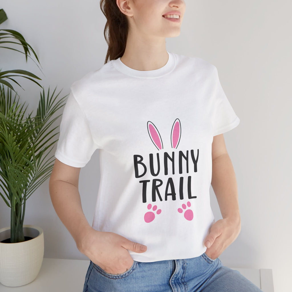 Bunny Trail T‑Shirt — Cute Easter Bunny Ears & Paws Tee