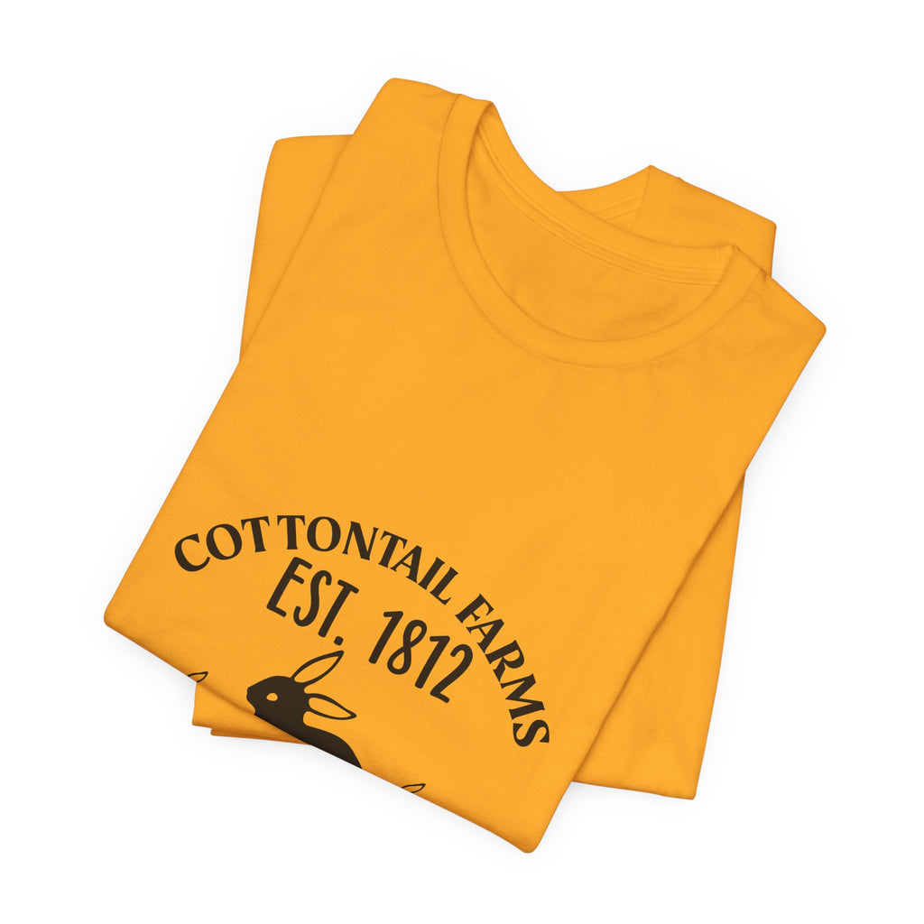 Easter Bunny Farm T-Shirt — "Cottontail Farms Est. 1812" Vintage Easter Tee