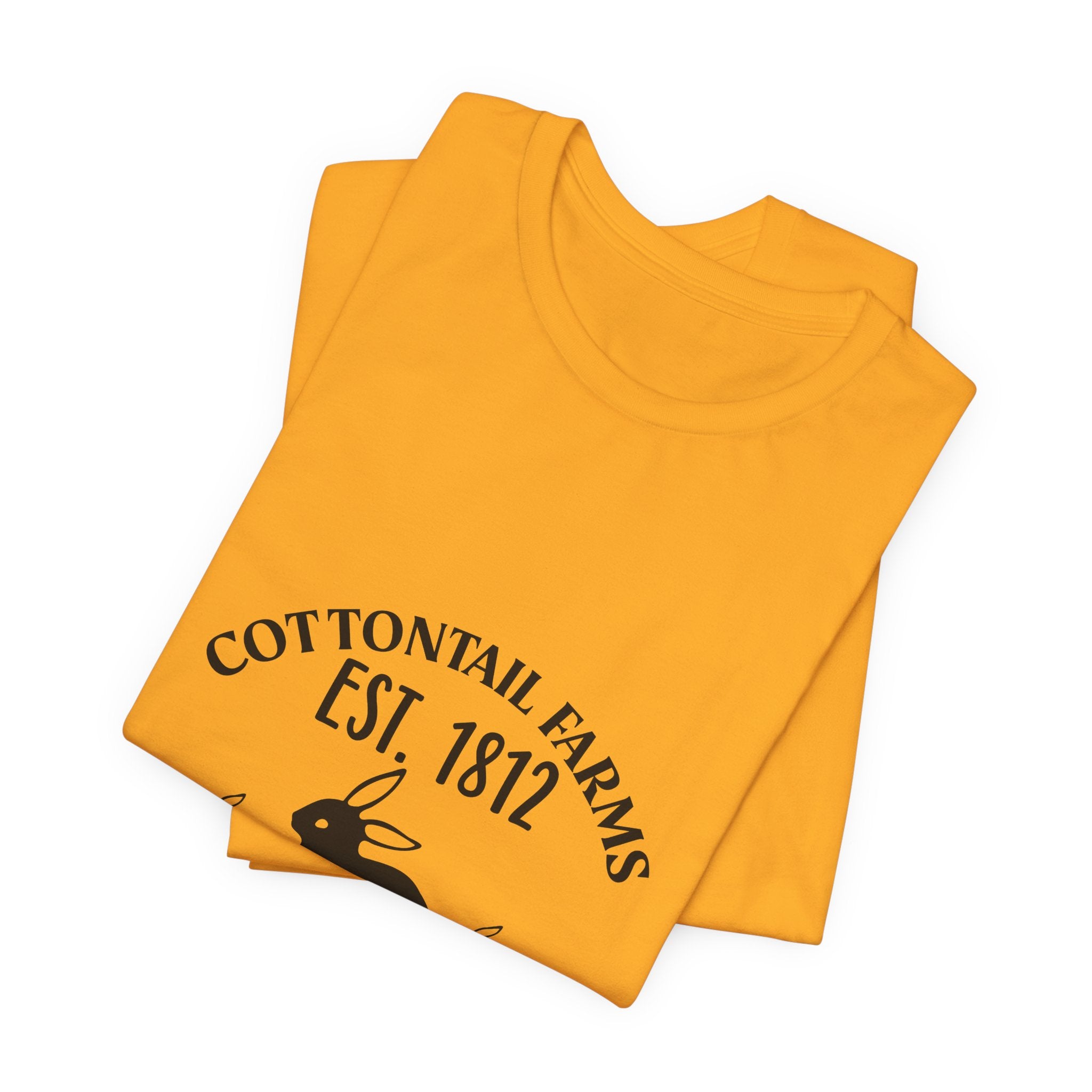 Easter Bunny Farm T-Shirt — "Cottontail Farms Est. 1812" Vintage Easter Tee