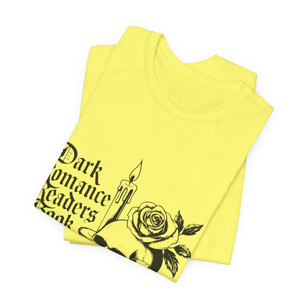 Dark Romance Readers Book Club Tee — Gothic Skull & Rose Booklover Shirt