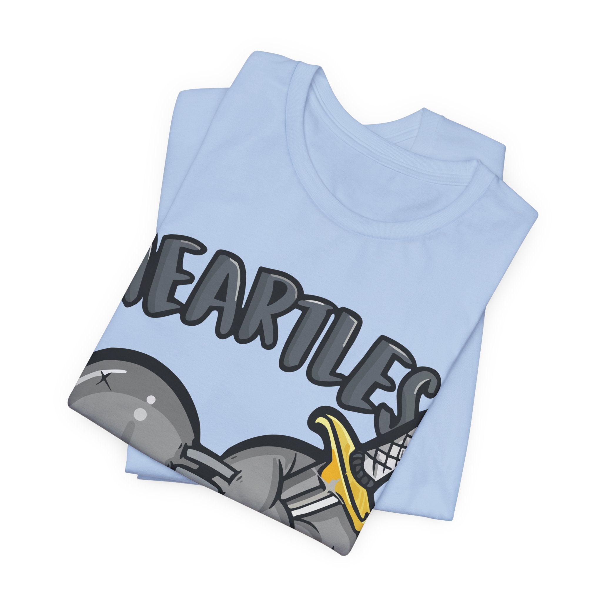 Heartless Tee — Grunge Cartoon Dagger-Pierced Heart Graphic Shirt