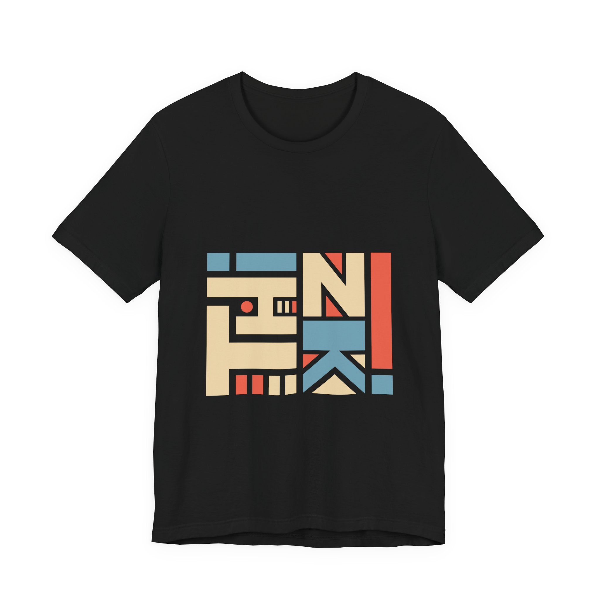 Geometric Retro Block Tee