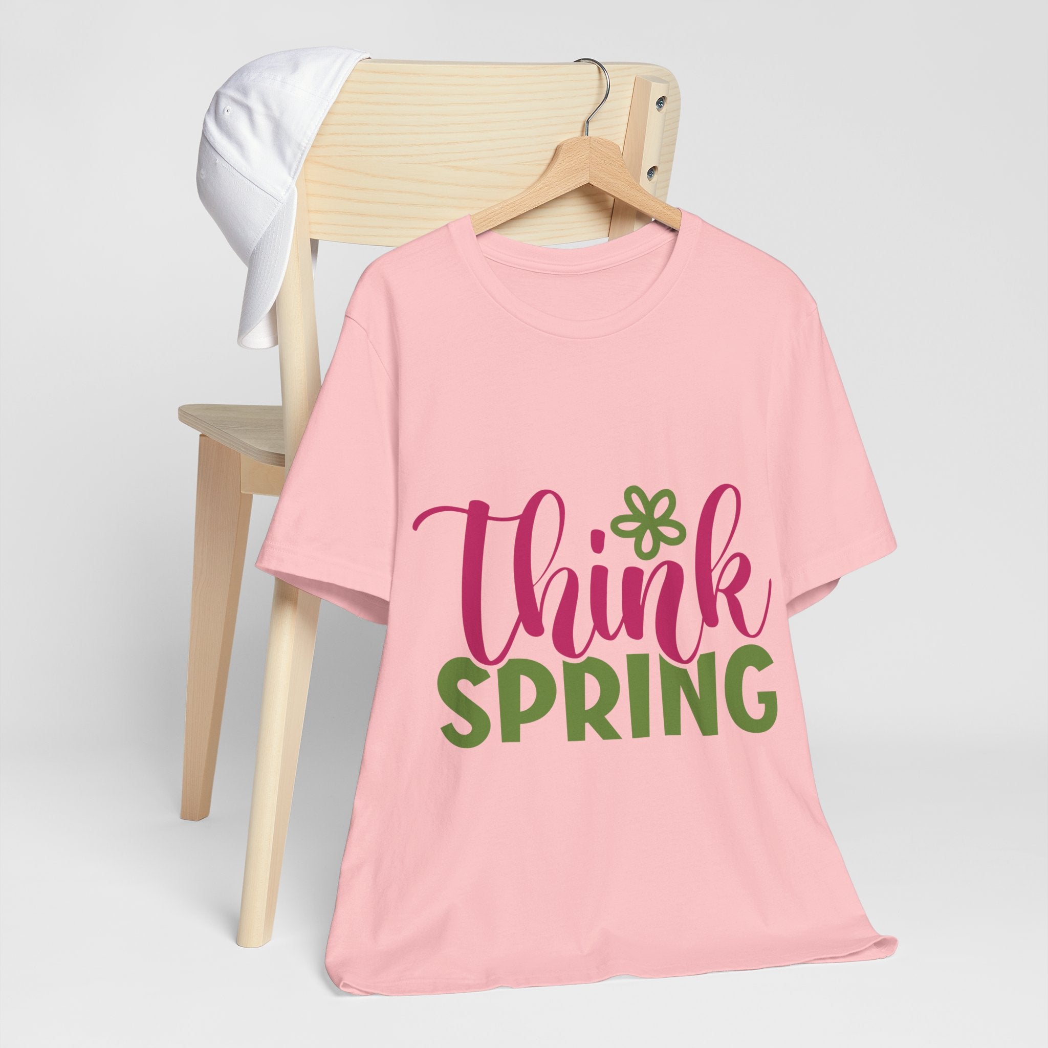 Think Spring T-Shirt — Floral Springtime Graphic Tee