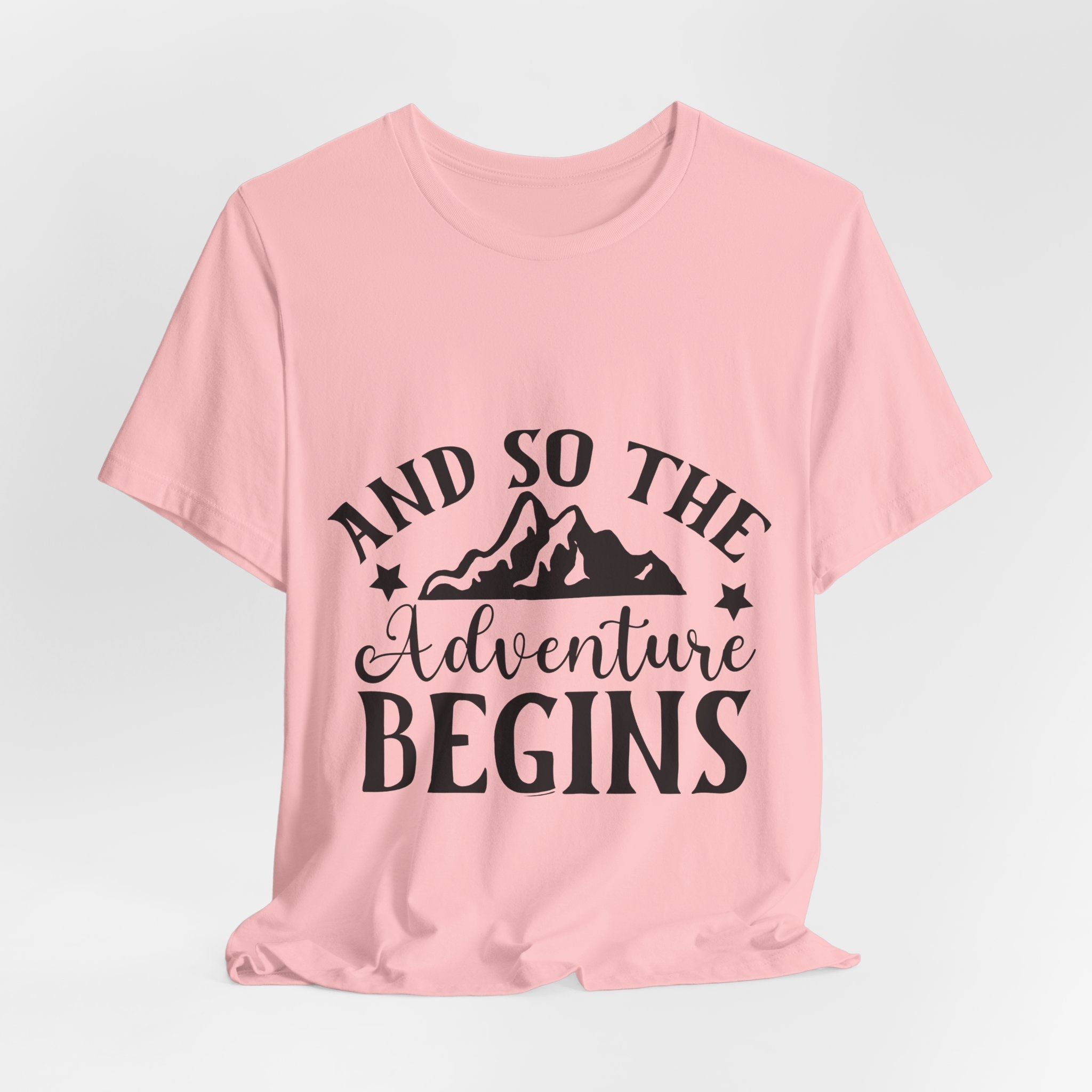 Adventure Begins T-Shirt — "And So The Adventure Begins" Mountain Tee
