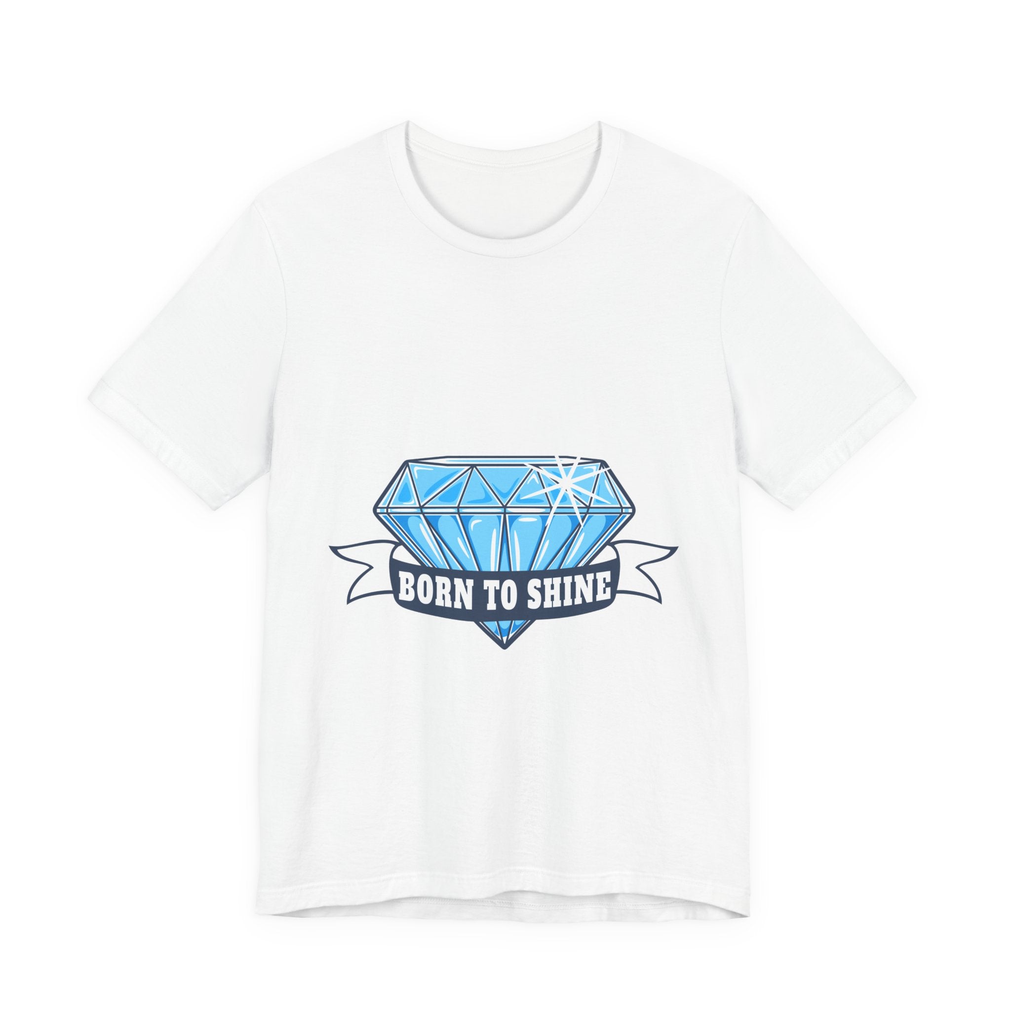 Born to Shine Diamond Graphic Tee — Inspirational Casual T‑Shirt