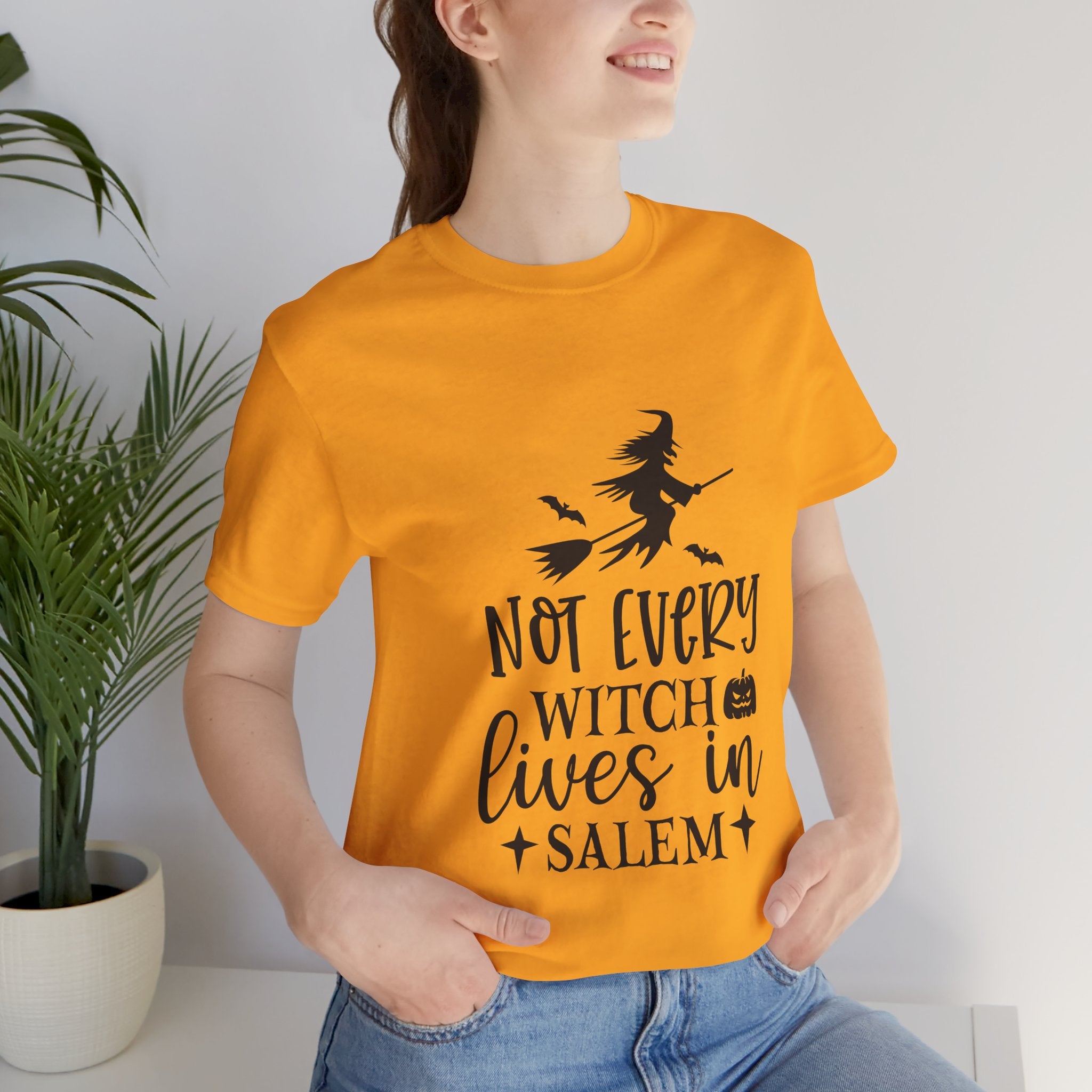 Witch T-Shirt "Not Every Witch Lives in Salem" – Halloween Witchy Graphic Tee