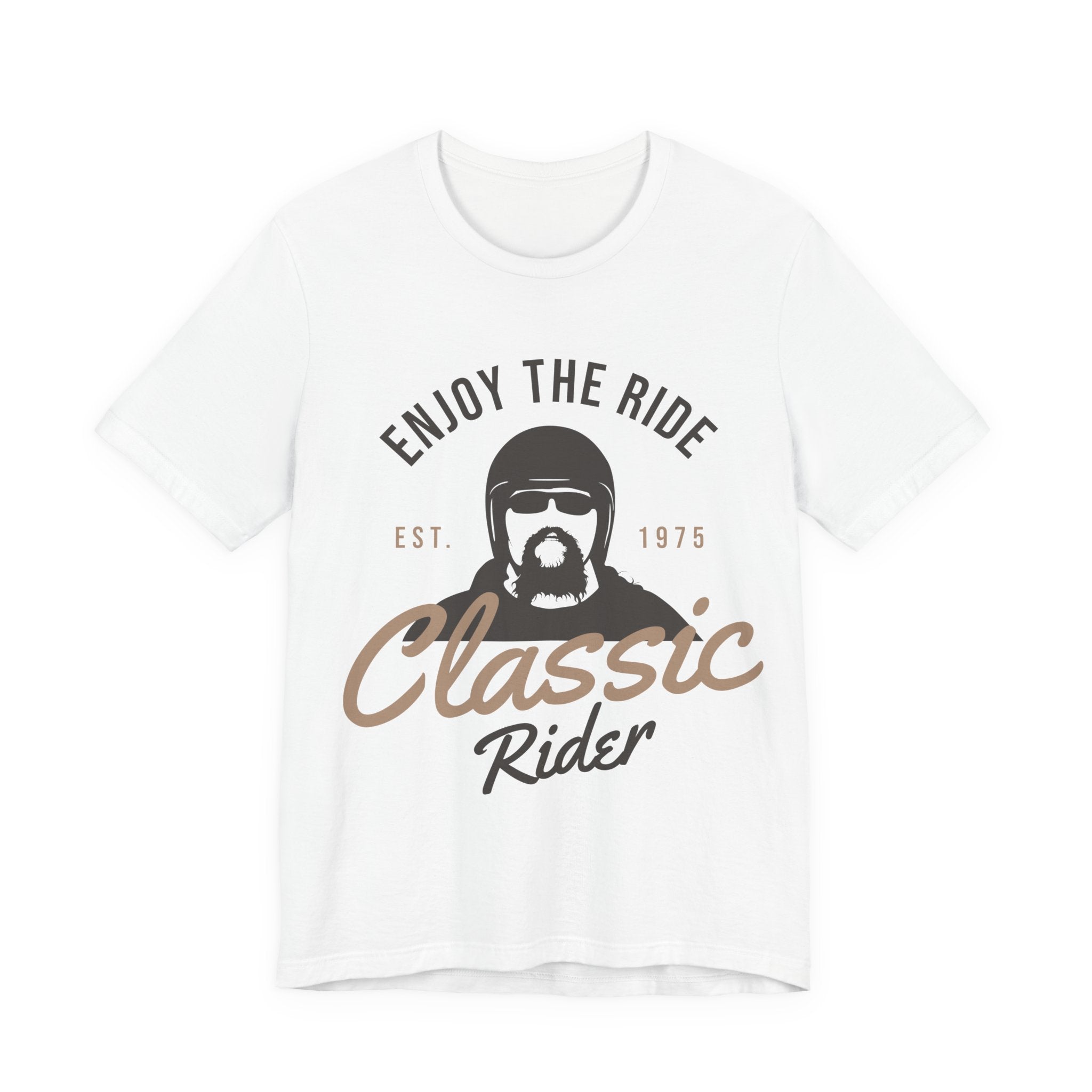 Classic Rider Tee — "Enjoy the Ride" Vintage Motorcycle Shirt