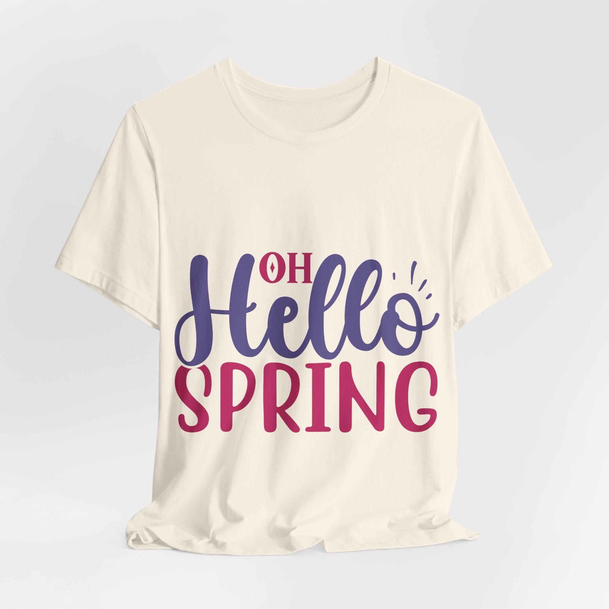 Hello Spring T-Shirt – "Oh Hello Spring" Colorful Graphic Tee for Springtime