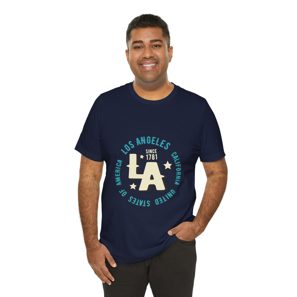 Los Angeles LA Vintage Circle Graphic Tee