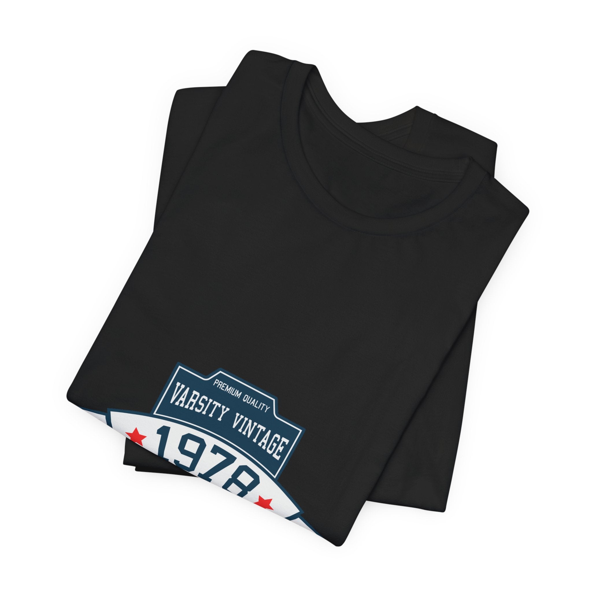 1978 Varsity Vintage Tee — Retro Custom Year Birthday Shirt