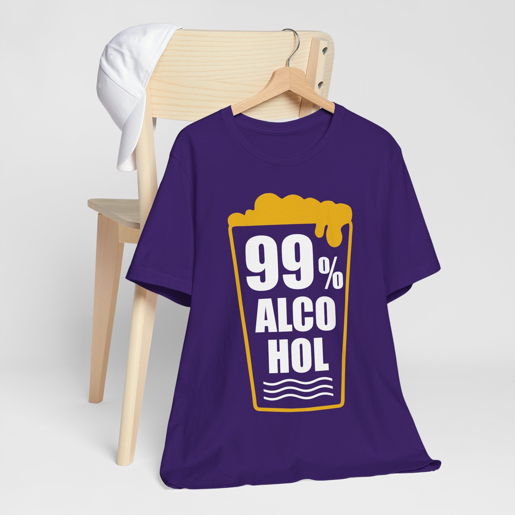 99% Alcohol Beer Glass Graphic Tee