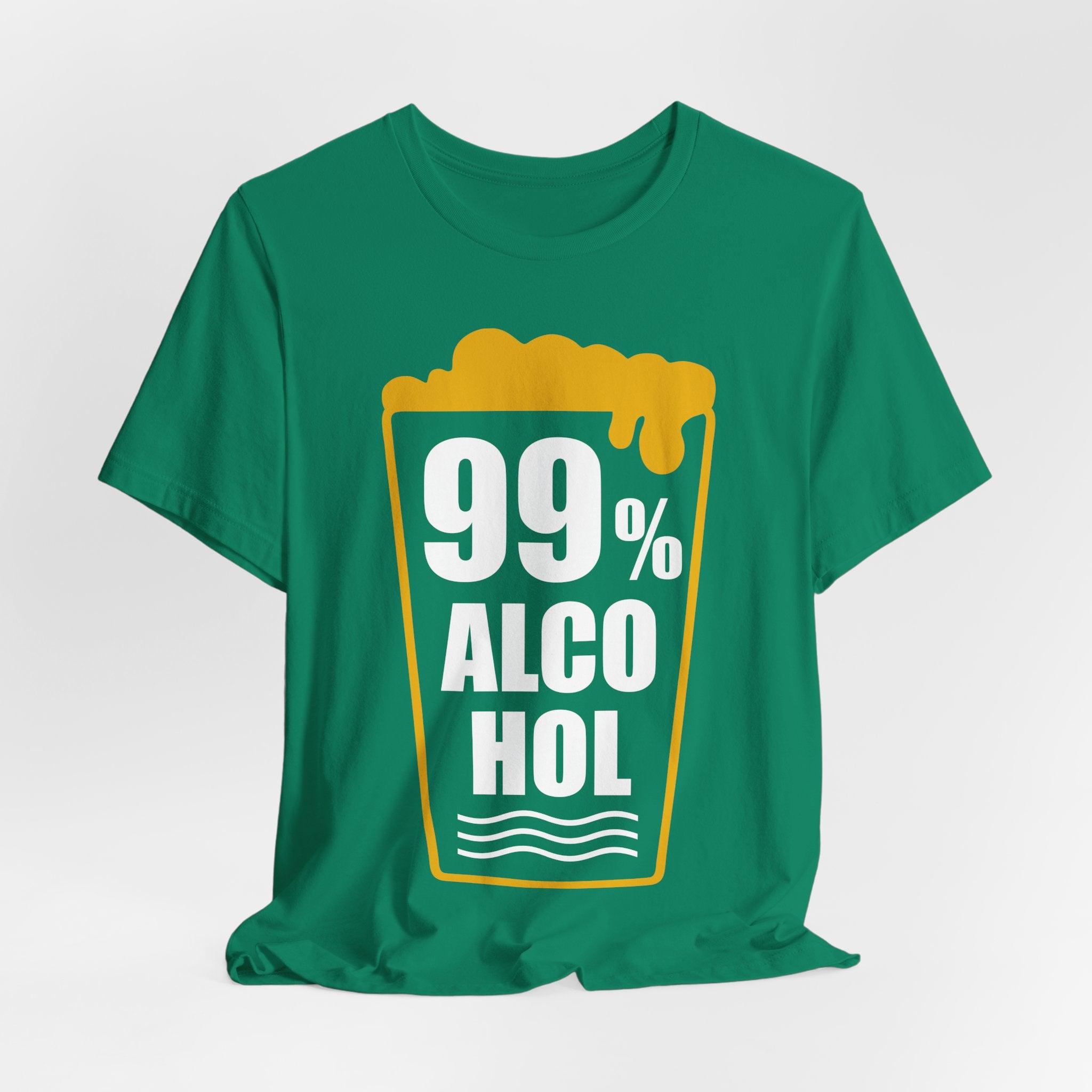 99% Alcohol Beer Glass Graphic Tee