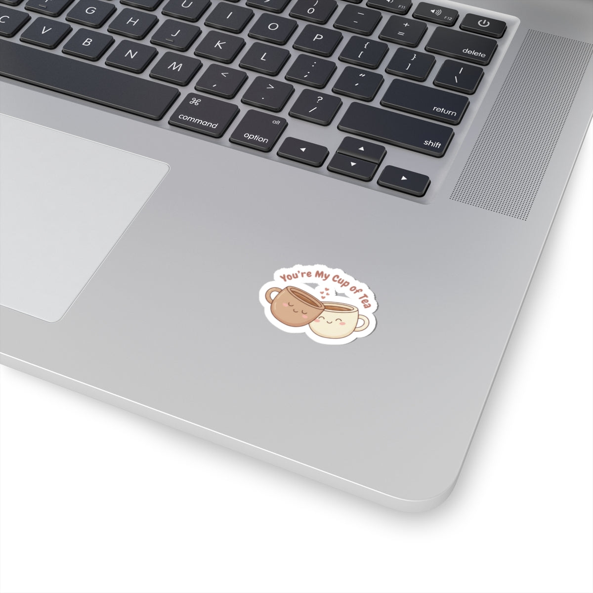 You’re My Cup of Tea Kiss-Cut Sticker | Cute Coffee Tea Pun, Cozy Pastel Doodle