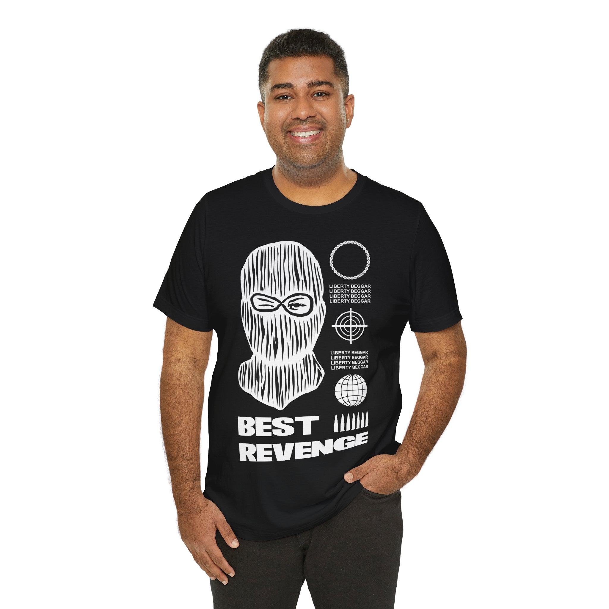 Best Revenge T-Shirt — Ski Mask Graphic Tee