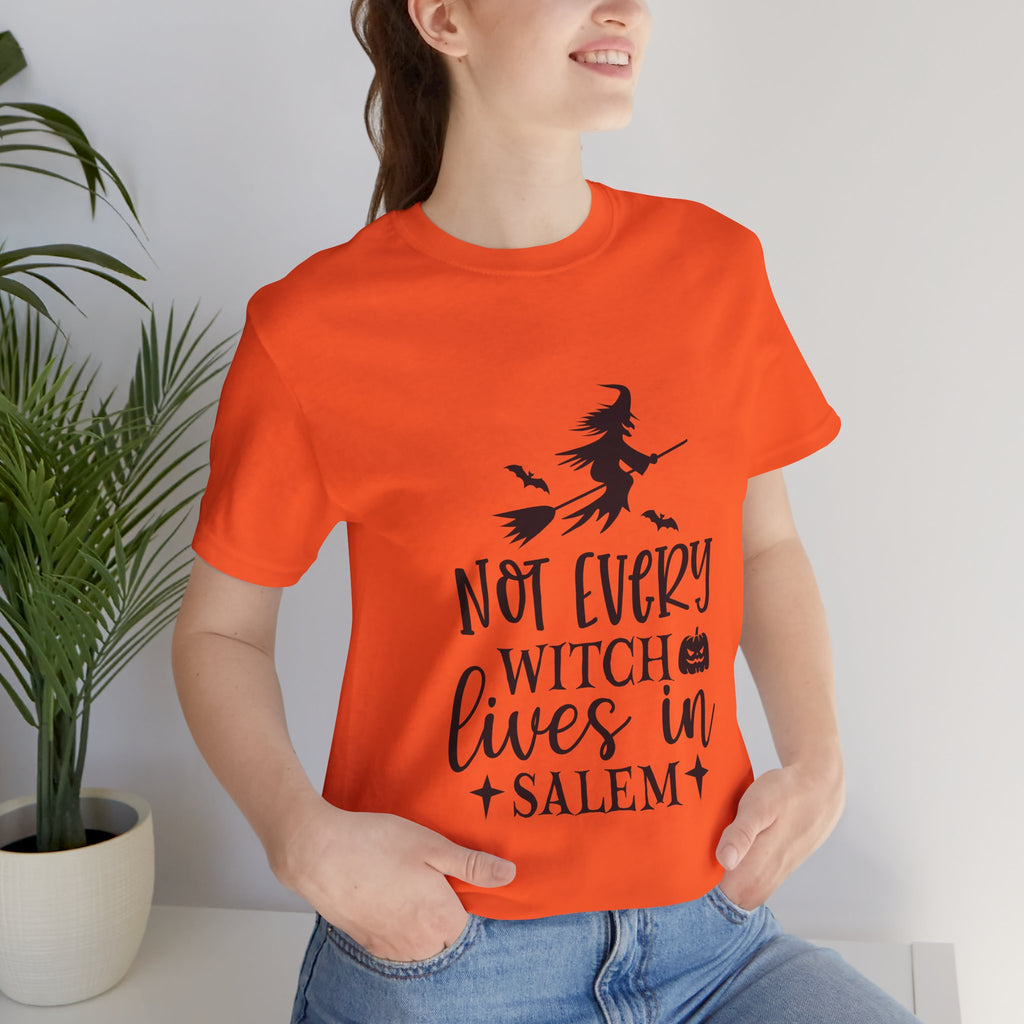 Witch T-Shirt "Not Every Witch Lives in Salem" – Halloween Witchy Graphic Tee