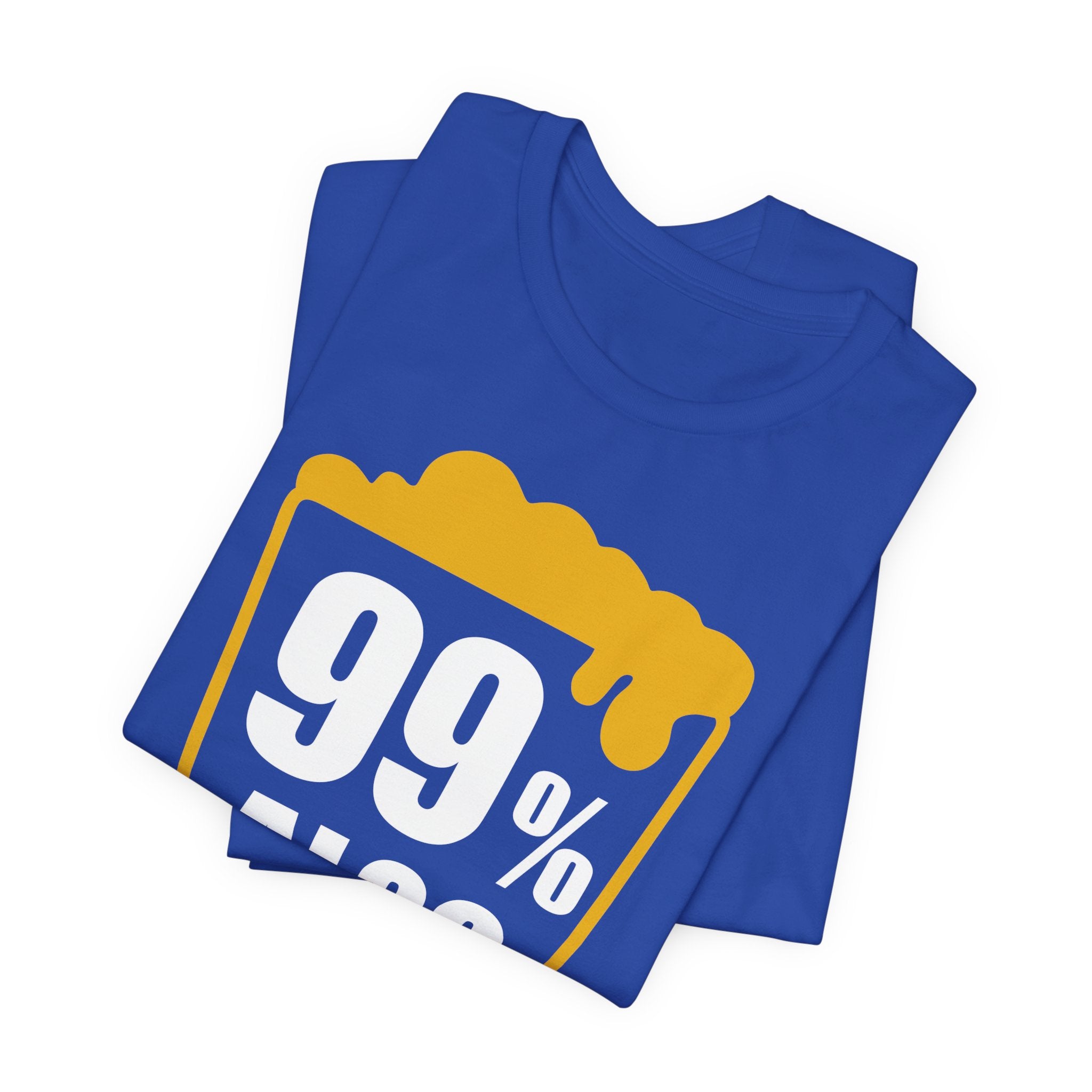 99% Alcohol Beer Glass Graphic Tee