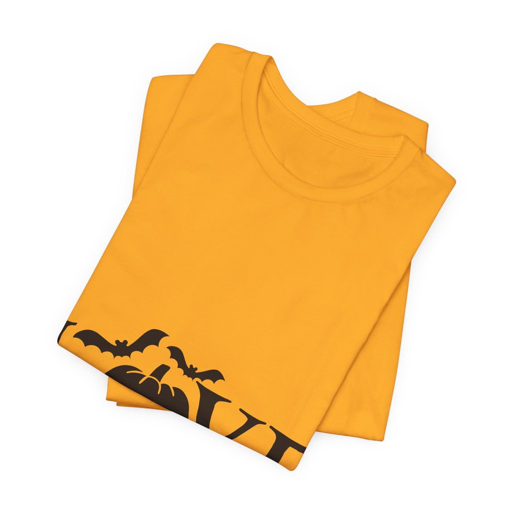 Halloween Love T-Shirt - Jack-o'-Lantern & Bats Graphic Tee