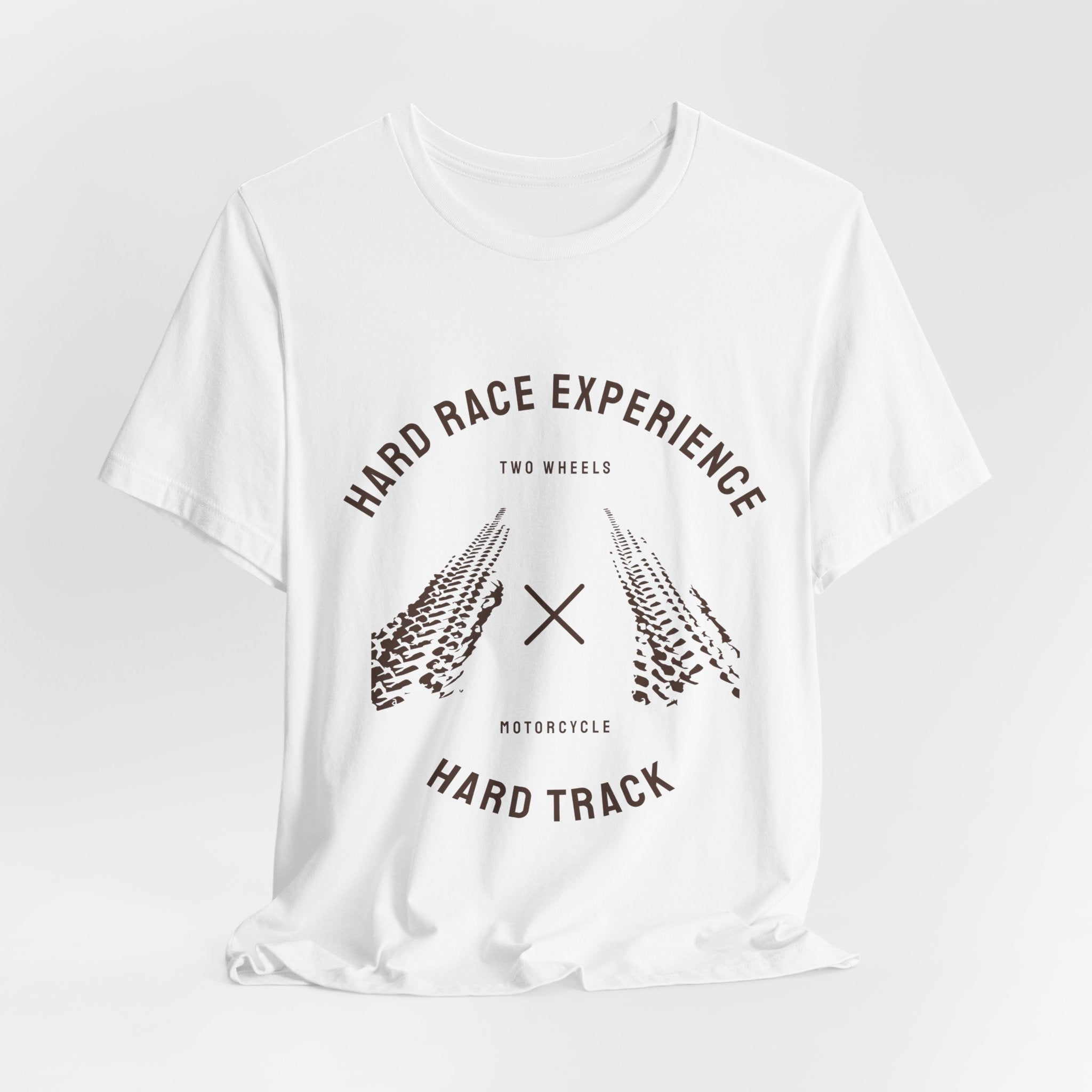 T-Shirt — "Hard Race Experience" Motorcycle Track Racing Tee