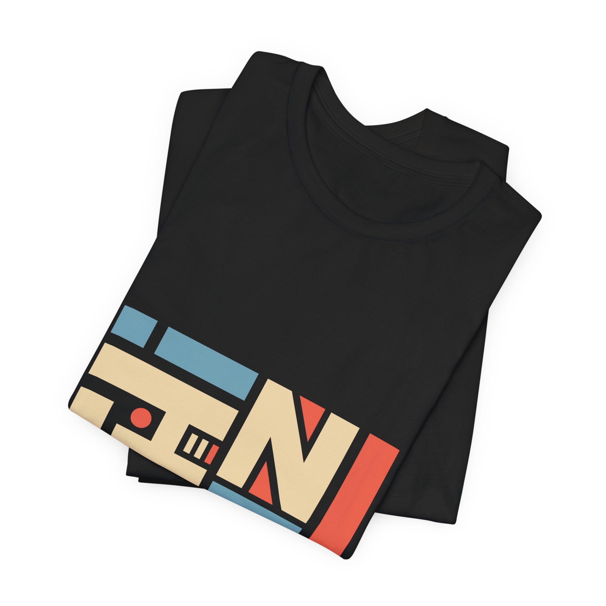 Geometric Retro Block Tee