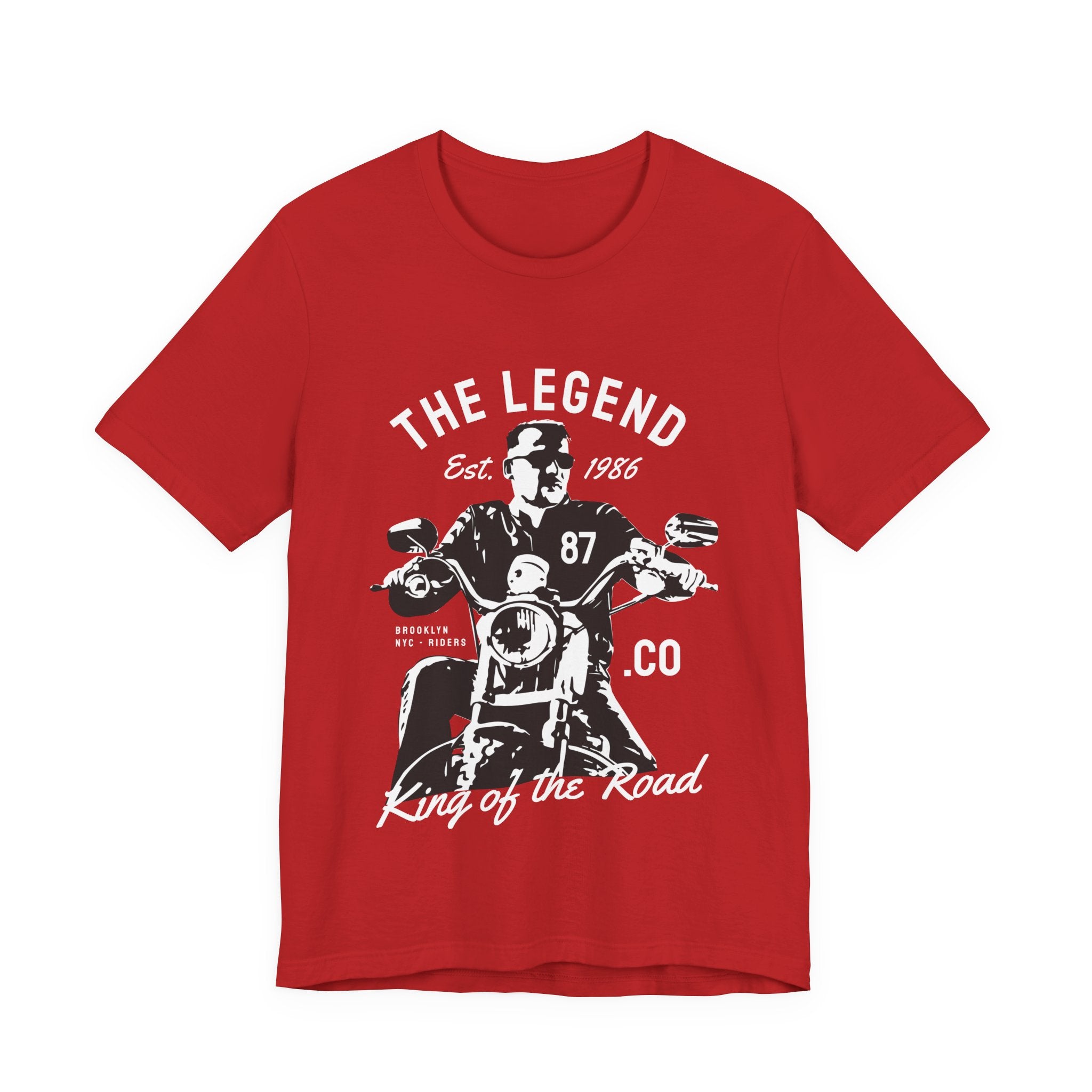 Legend Motorcycle T‑Shirt — "The Legend Est. 1986" King of the Road Biker Tee