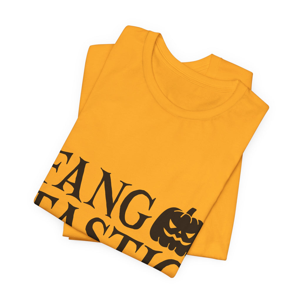 Fangtastic Dude Halloween Tee — Funny Pumpkin Vampire Graphic T-Shirt