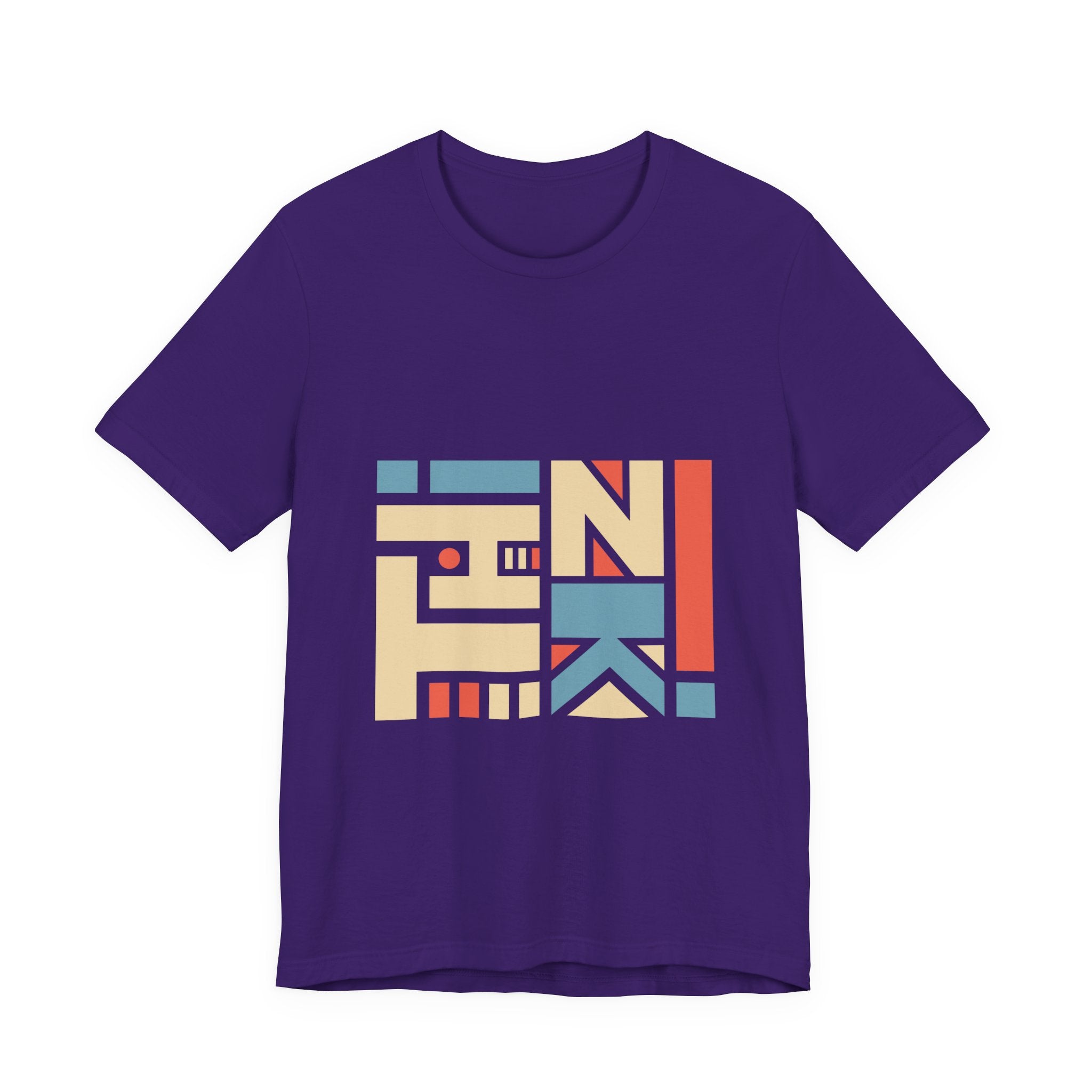 Geometric Retro Block Tee