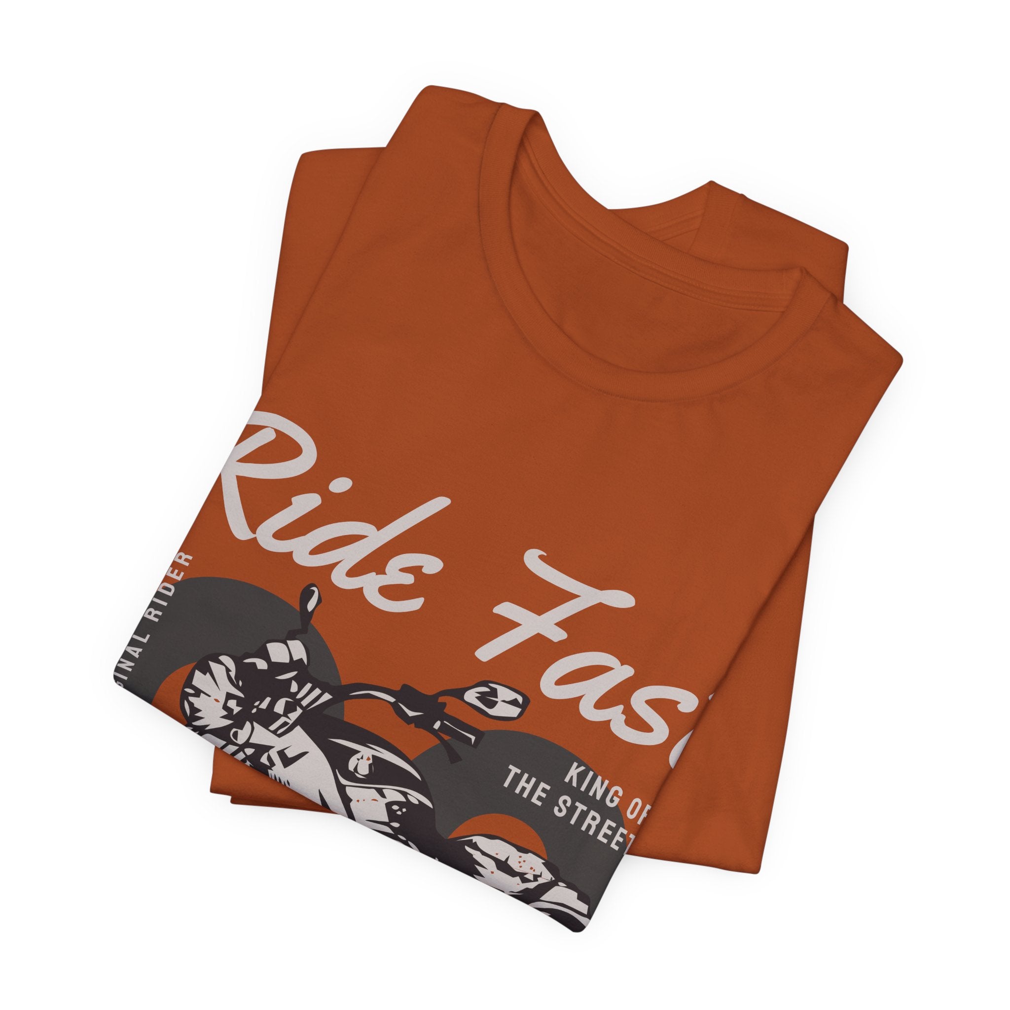Ride Fast Motorcycle Tee — 'Ride Fast, Never Stop Riding' Vintage Biker T‑Shirt