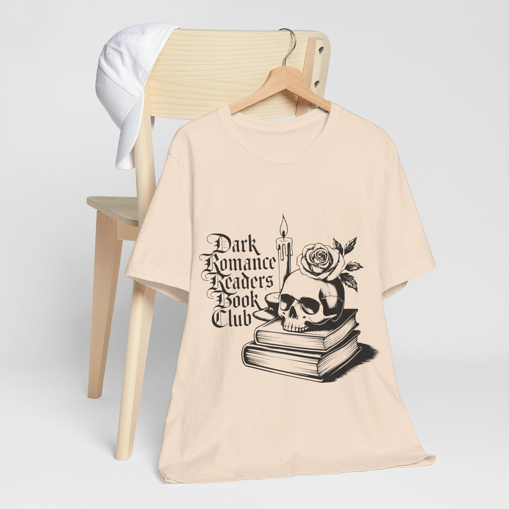 Dark Romance Readers Book Club Tee — Gothic Skull & Rose Booklover Shirt