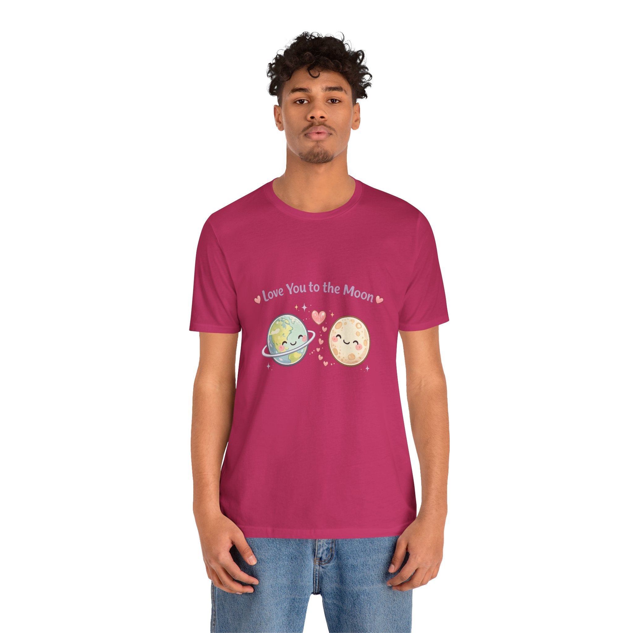 Love You to the Moon T-Shirt — Cute Planet & Moon Couple Tee