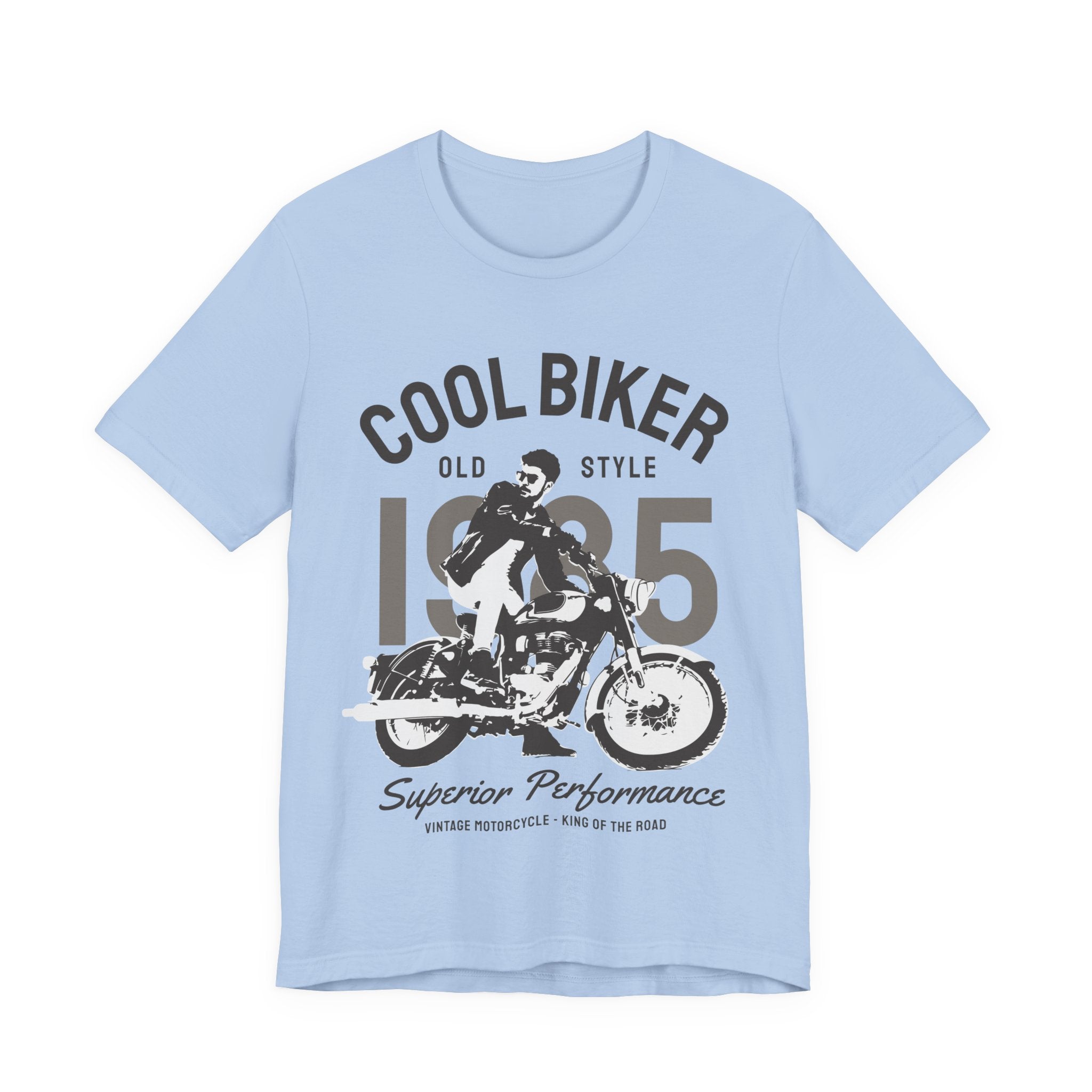 Cool Biker 1985 Tee — Vintage Motorcycle T‑Shirt