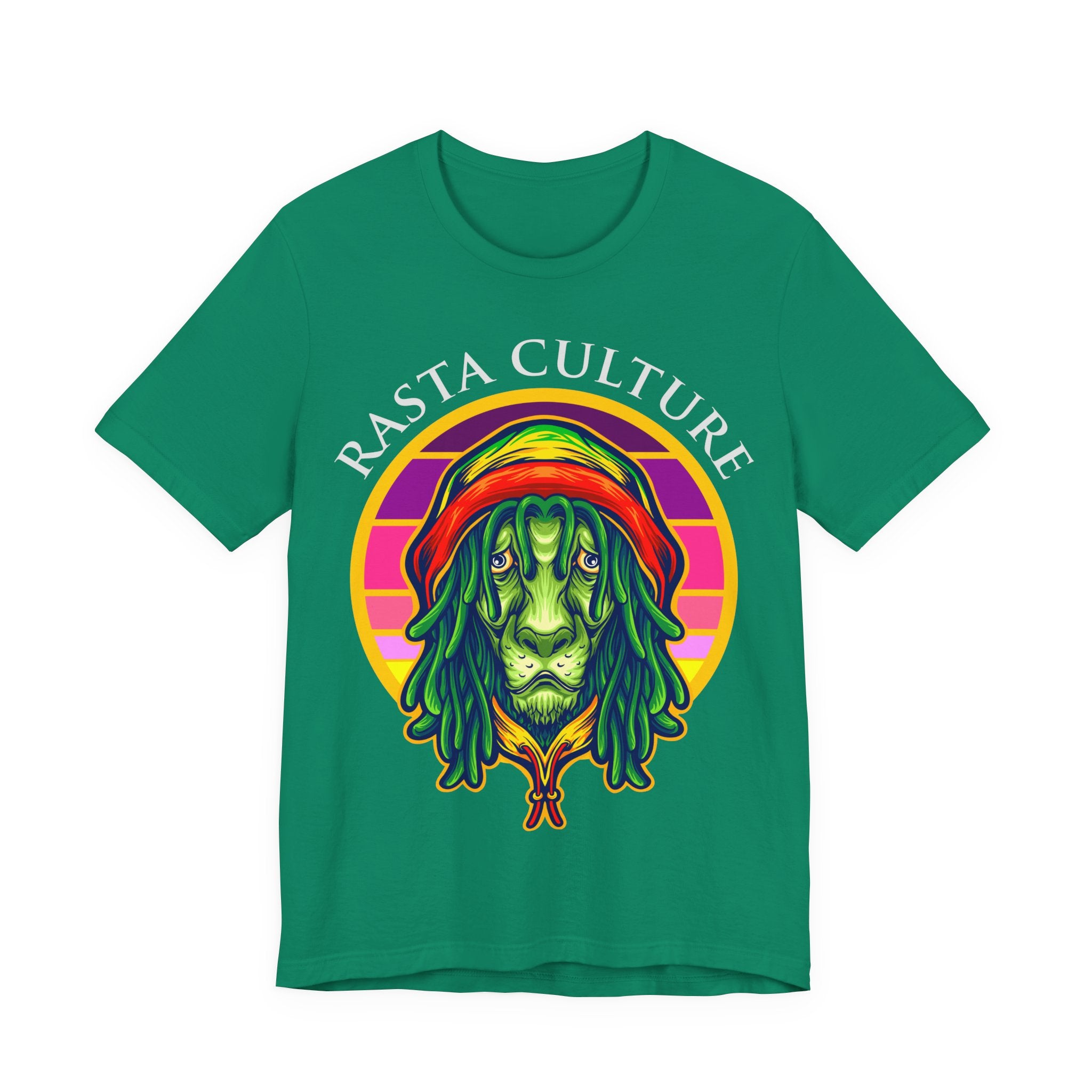 Rasta Culture Lion Tee — Reggae Rastafari Graphic T-Shirt