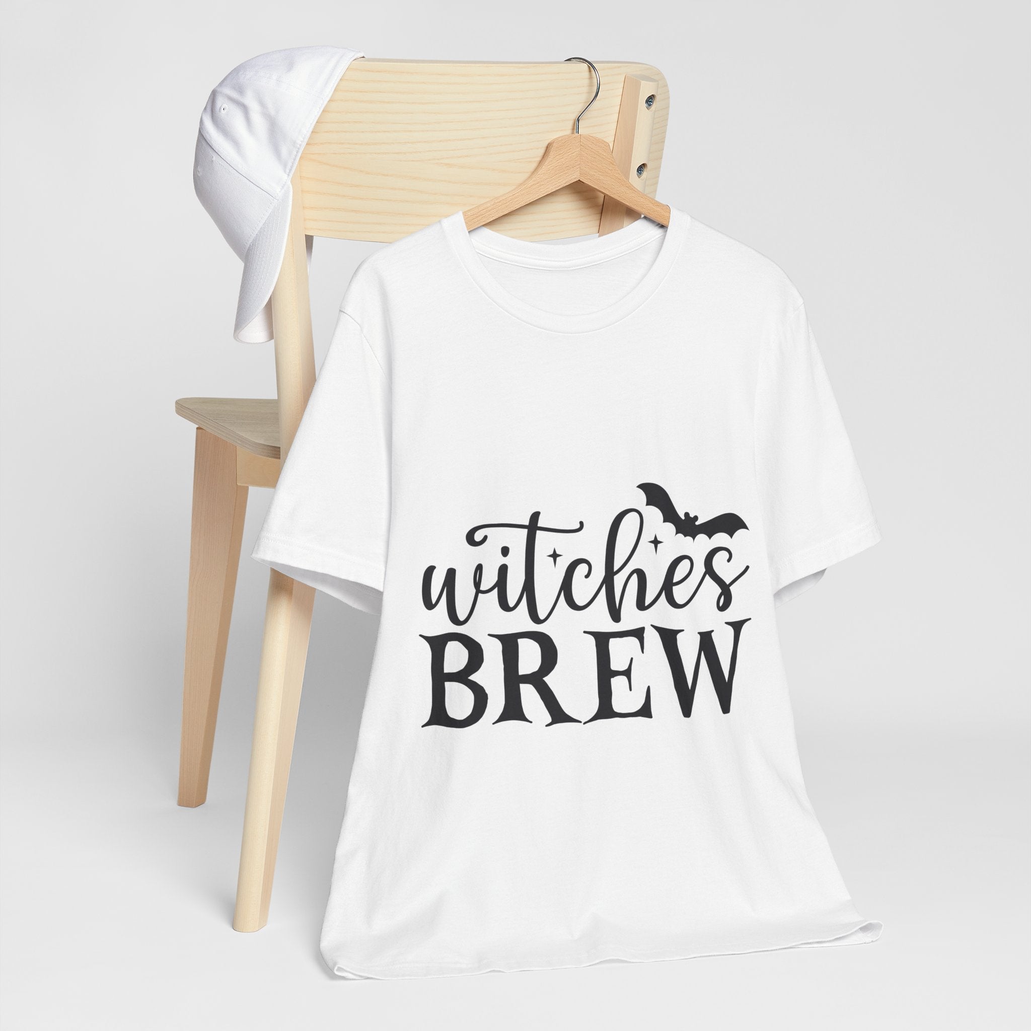 Witches Brew Halloween Tee — Spooky Bat Graphic T-Shirt