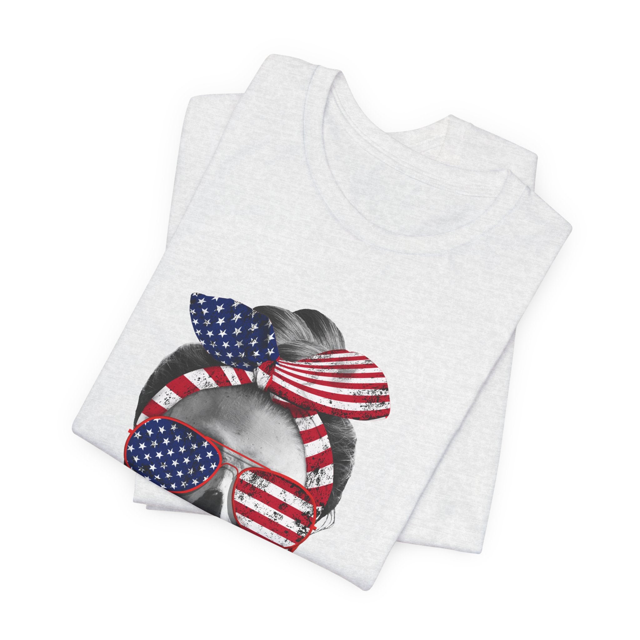American Mom Skull Tee — Patriotic 4th of July T-Shirt