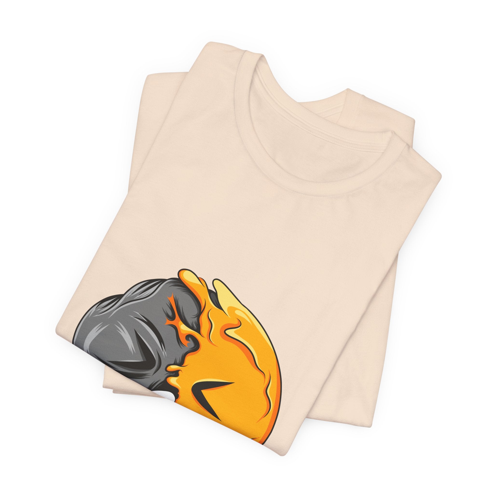 Melting Smiley Face Tee — Grunge Drip Emoji Graphic T-Shirt